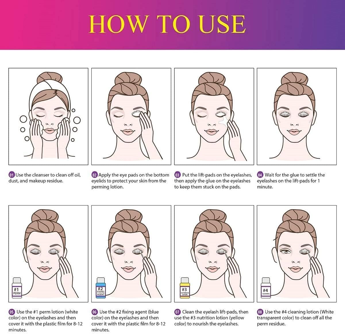 2025 Lash Lift kit Eyelash perm kit,SUPGUDER Professional Eyelash Curling Lash Extension Set,Lash Lifting Tools Suitable for Salon