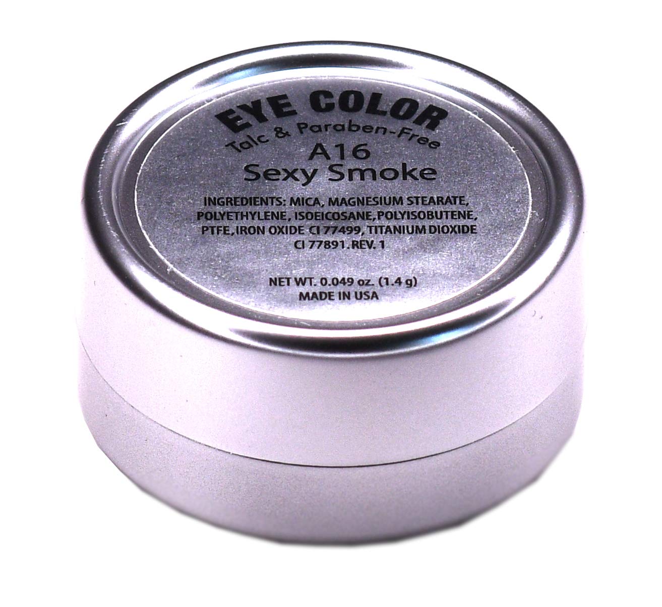 Sexy Smoke Dark Grey Iron Charcoal Matte Pressed Powder Single Vegan Eyeshadow; Talc, Paraben & Cruelty Free