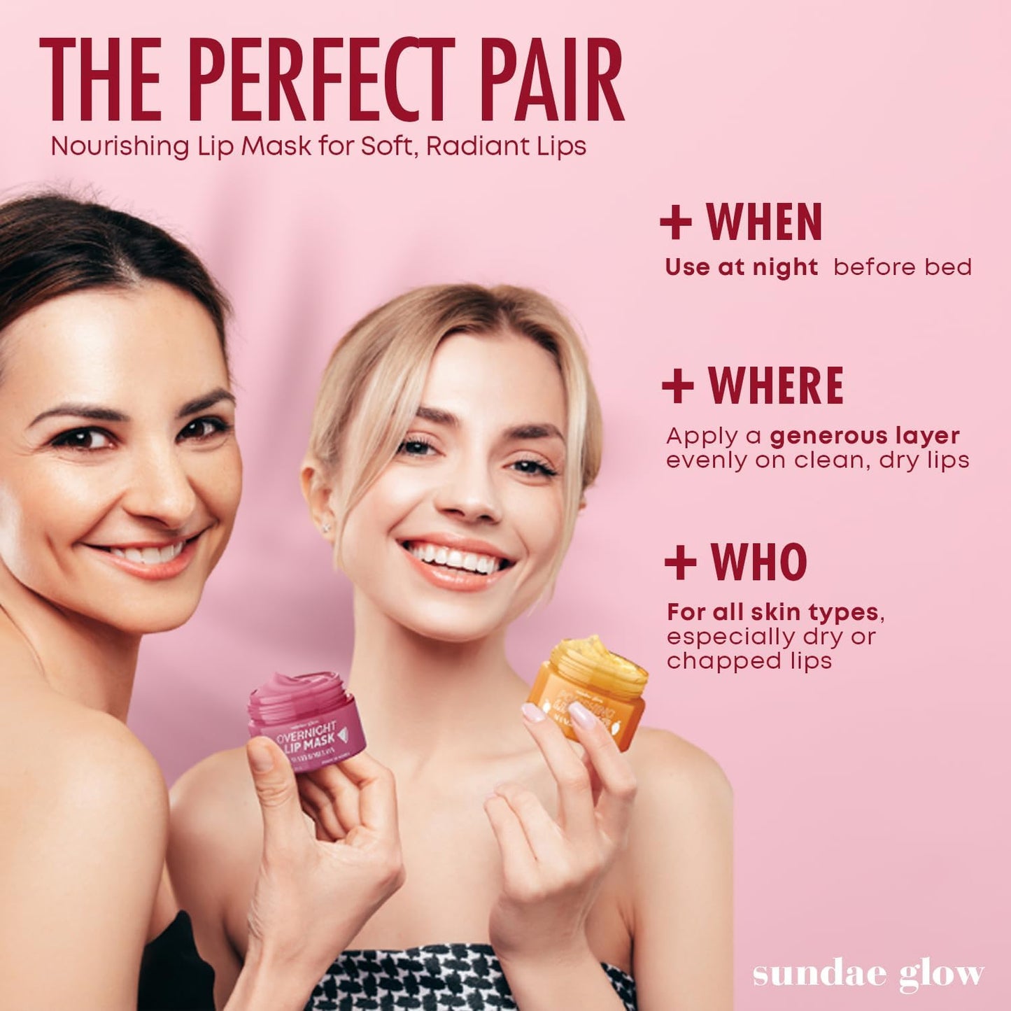 Mango, Vanilla & Watermelon Duo Lip Mask & Scrub - Dermatologist Tested, Anti-Aging, Korean Skin Care, Deep Hydration - Smooth, Soft & Plump Lips - Clean Beauty, Vegan, Non-GMO - 1 Pack