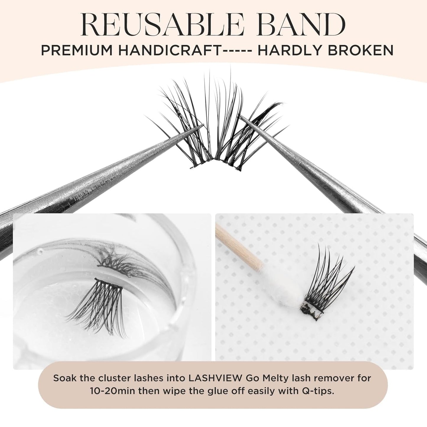 PopUp Lash Clusters, DIY Eyelash Extensions Mega Volume Individual Lashes Eyelash Clusters Extensions Wispy Lashes Cluster DIY at Home(703)