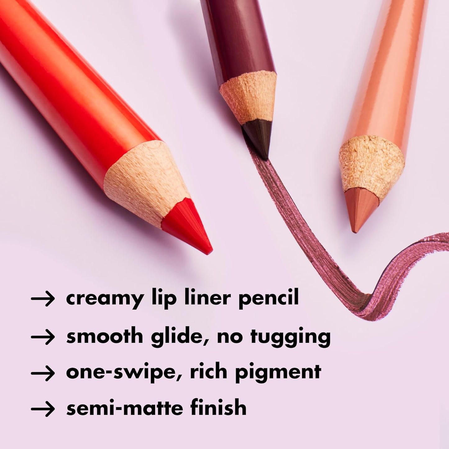 e.l.f. Cream Glide Lip Liner, Highly-Pigmented Pencil For Shaping & Sculpting Lips, Semi-Matte Finish, Vegan & Cruelty-Free, Fuschia Forward