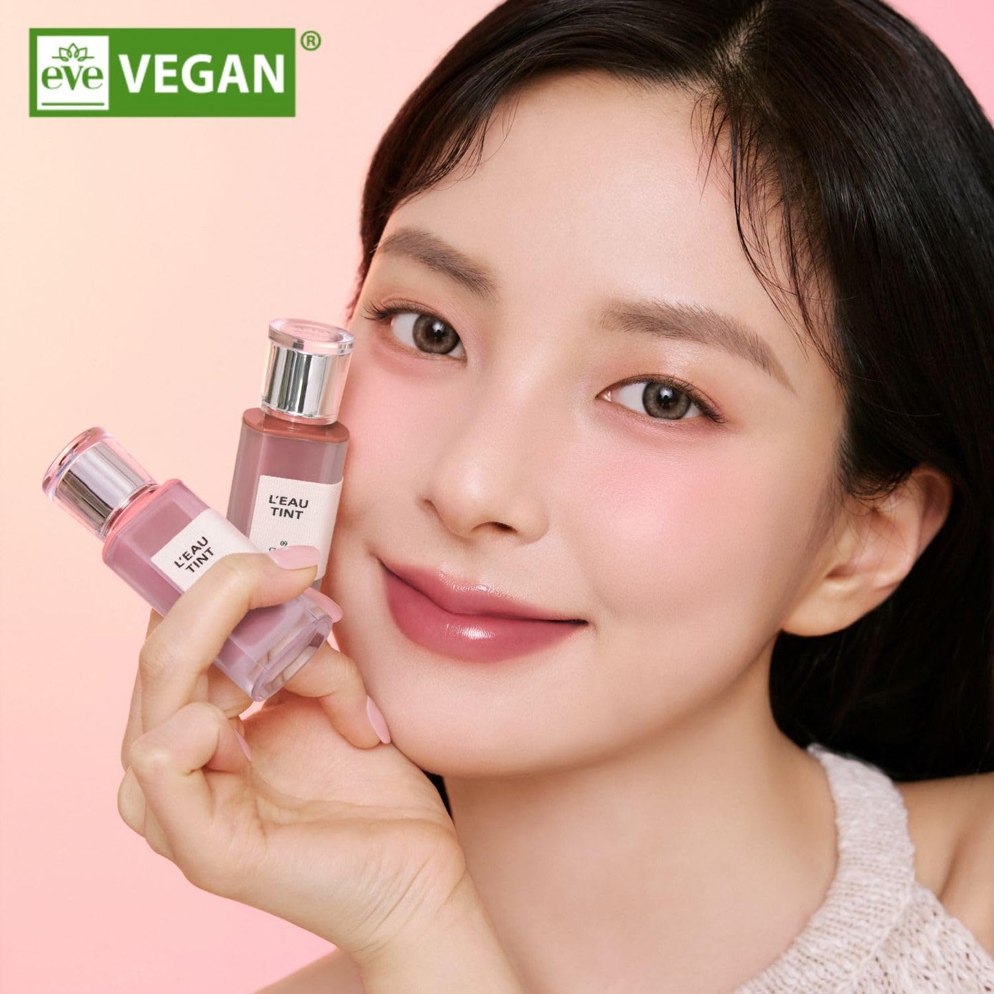 BBIA L’EAU Tint – Glossy & Glow Lip Stain, Watery Lip Tint, Non-Sticky, High Shine Finish, Long-lasting, Moisturizing, Lightweight, Natural, Daily Use, Vegan, Korean Lip Makeup (06 PINK L'EAU)
