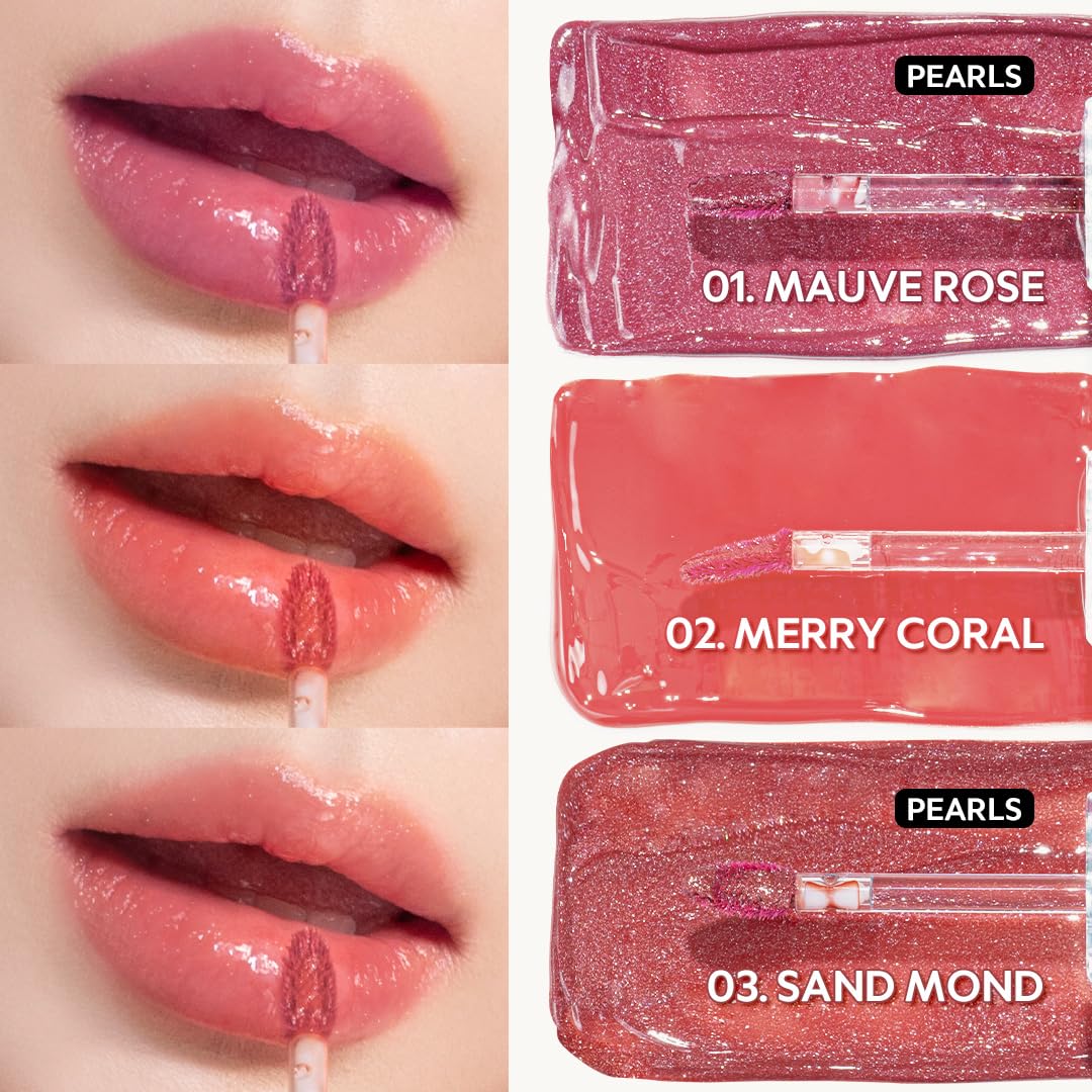 TIRTIR Waterism Tinted Lip Gloss #07 Cassis Plum, 0.14 Fl Oz – Kiss Ready Lipgloss, 12H Long Lasting Non Sticky Natural Tinted Glow Korean Multiuse Cheek and Lip Tint for Women gift