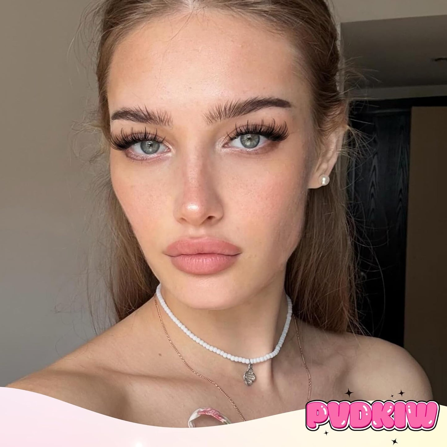 Self Adhesive Eyelashes Wispy Self Adhesive Lash Clusters Natural Lashes Clusters Pre Glued Eyelash Clusters C Curl Cluster Eyelash Extensions Press on Lashes No Glue Needed Reusable 10-16mm