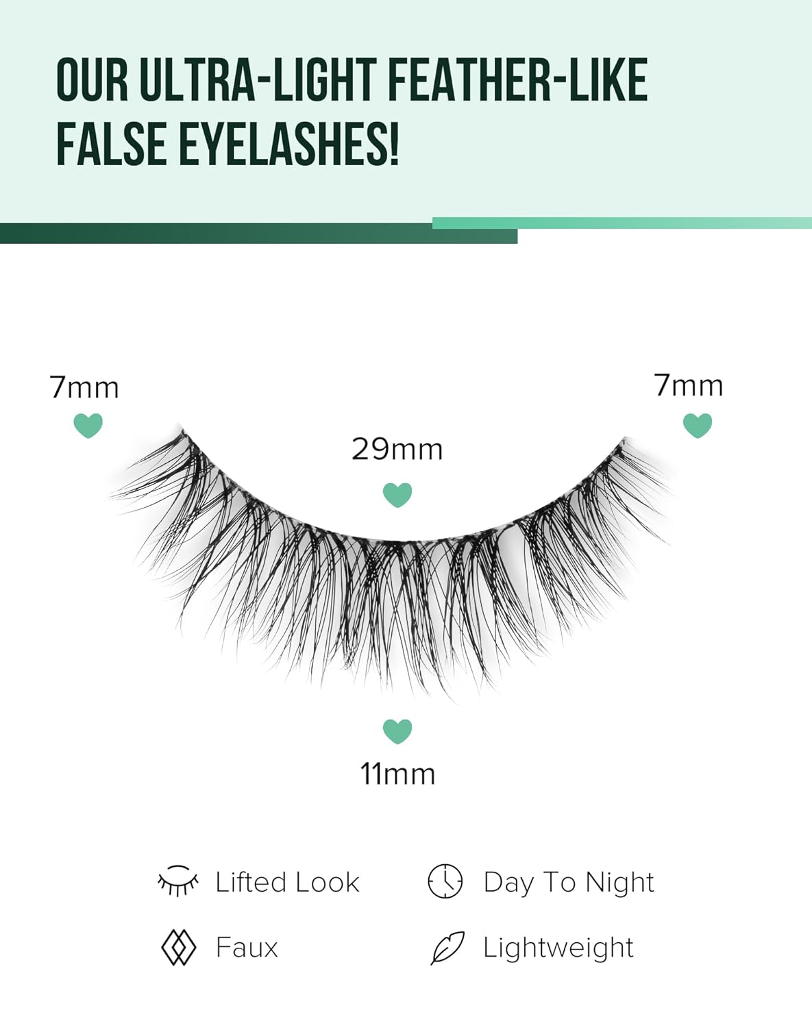 Lashes Wispy False Eyelashes Natural Mink Lashes Small Strip Lashes Wispies Eyelashes Short Eyelashes Natural Look Eye Lashes Pack 7 Pairs