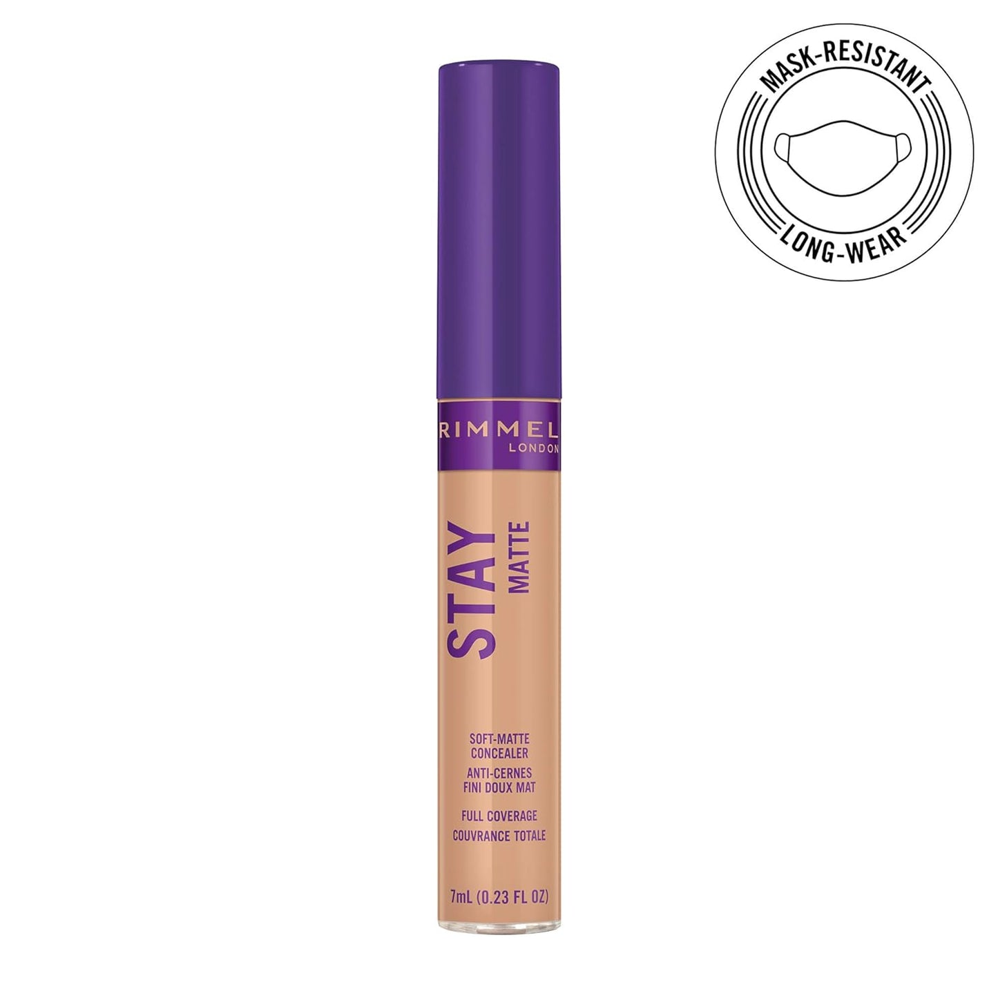 Rimmel London Stay Matte - 120 Vanilla - Concealer, 24-Hour Wear, Shine Control, Fights Free Radicals, 0.23oz