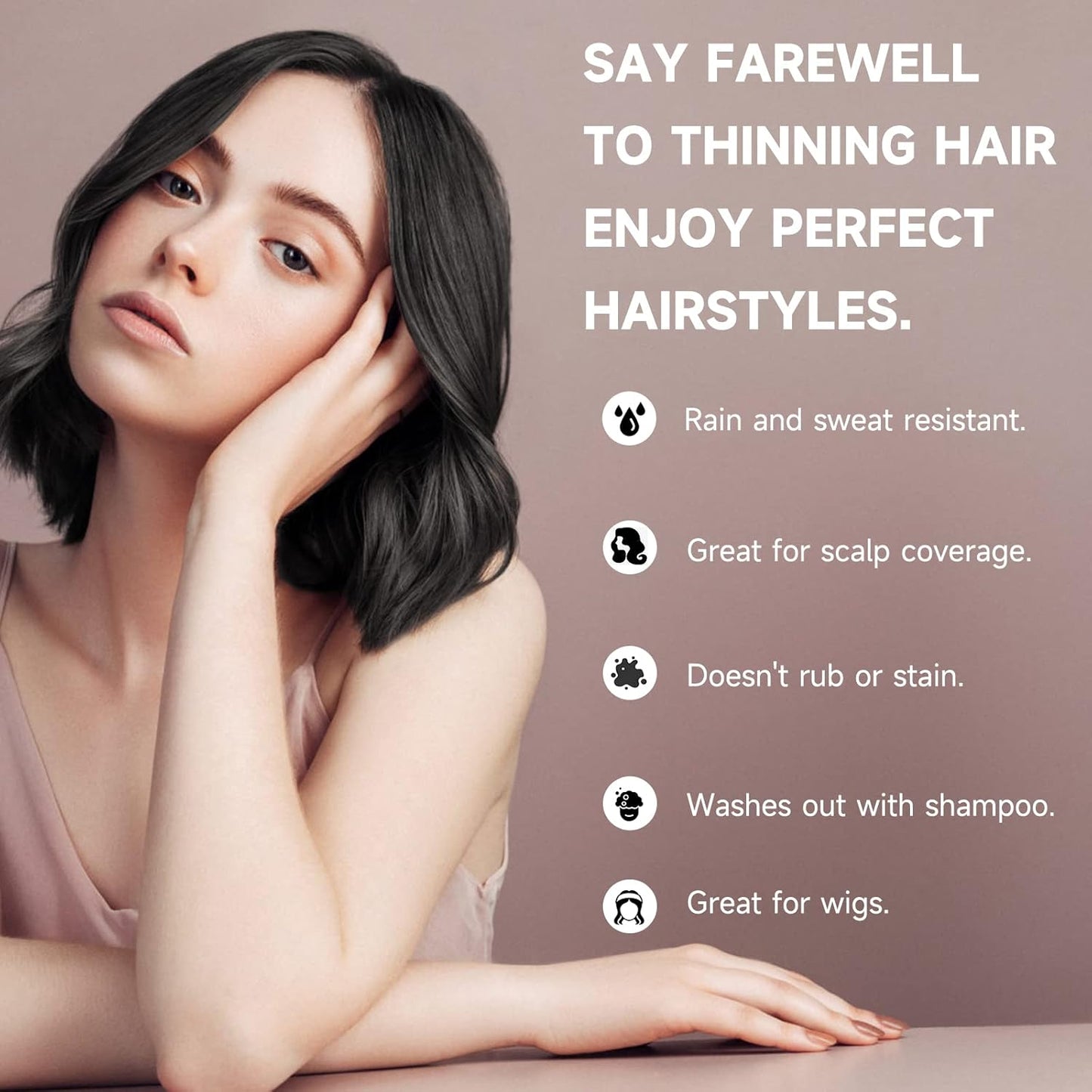 2 Pack Root Touch Up Shadow Powder, Gray Hair Cover Up, Women Color Root Coverage Powder for Thinning Grey Hairline, Men Instantly Concealer Hair Loss Beard Line Eyebrow, Blonde