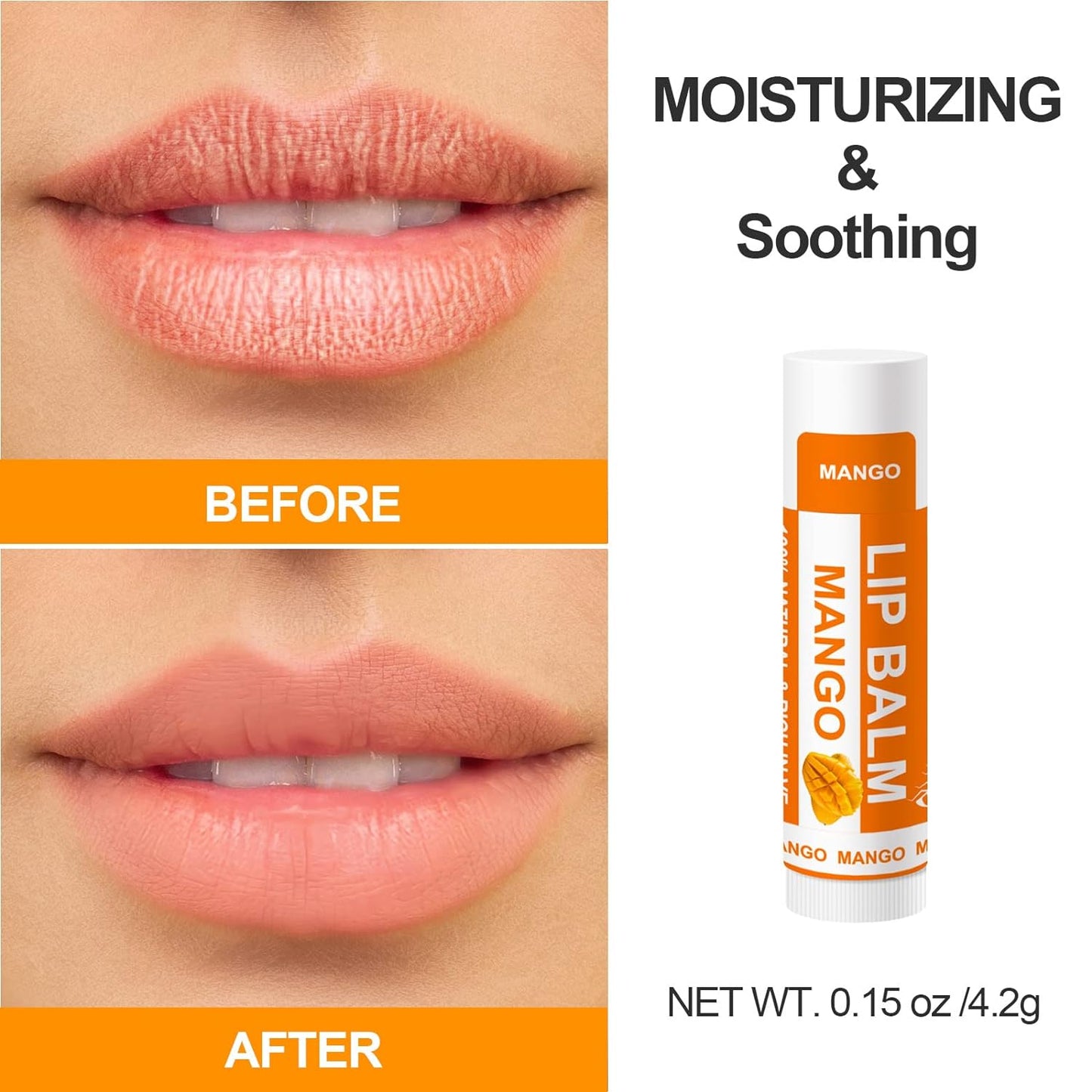 Yopela 28 Pack Natural Lip Balm Bulk with Vitamin E and Coconut Oil - Moisturizing, Soothing, and Repairing Dry and Chapped Lips Valentine's Gift - 14 Flavors - Non-GMO