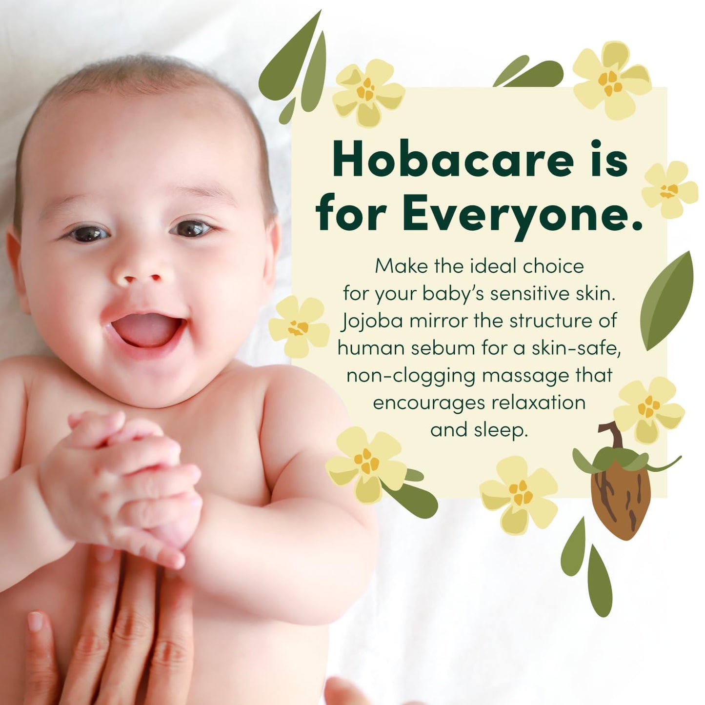 HobaCare Pure Jojoba Oil for Skin Care, Hair, Beard, Scalp Massage - 100% Unrefined Carrier Oil for Diluting Essential Oils - Natural, Hexane Free, Cruelty-Free, Long Shelf Life (16 oz)