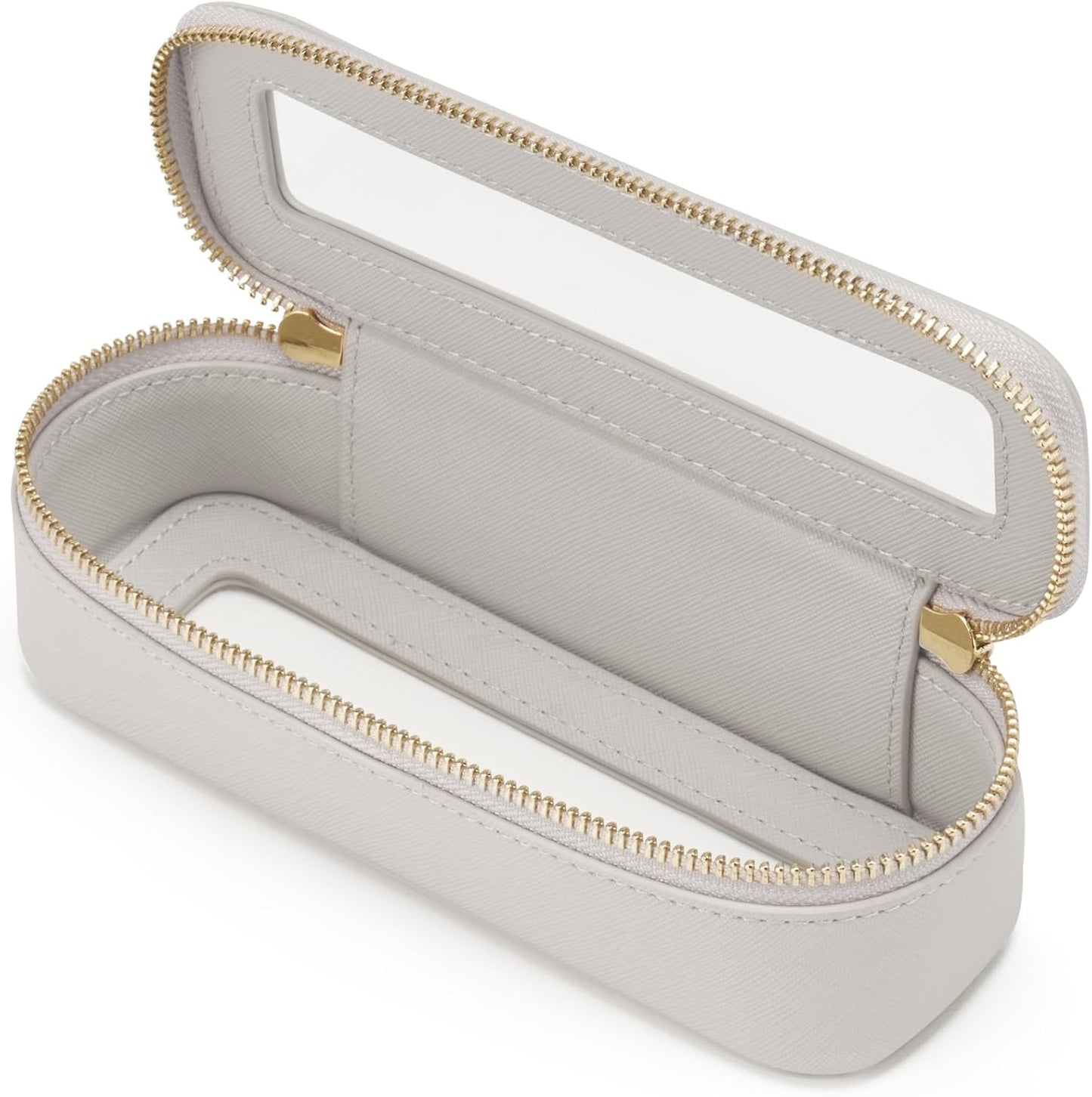 Popvibe Clear Makeup Bag Travel Cosmetic Case Transparent Toiletry Bag with Zipper, Portable Make Up Organizer Traveling Compact Car Bag for Essentials