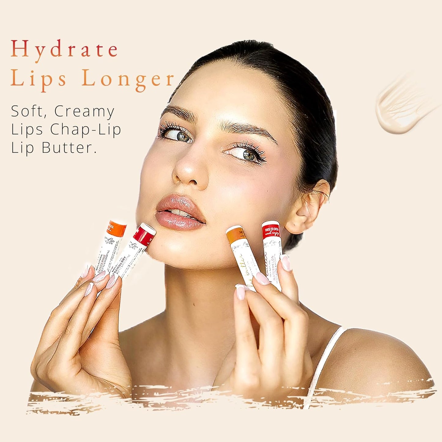 CHAP-LIP 100% All Natural Lip Balm Hydrating Bulk Chap Stick with Fruit Flavors, Coconut Oil, Cocoa Butter - Christmas Gift Stocking Stuffers Lip Therapy Pack for Men and Women - Made in USA, 60 Pack