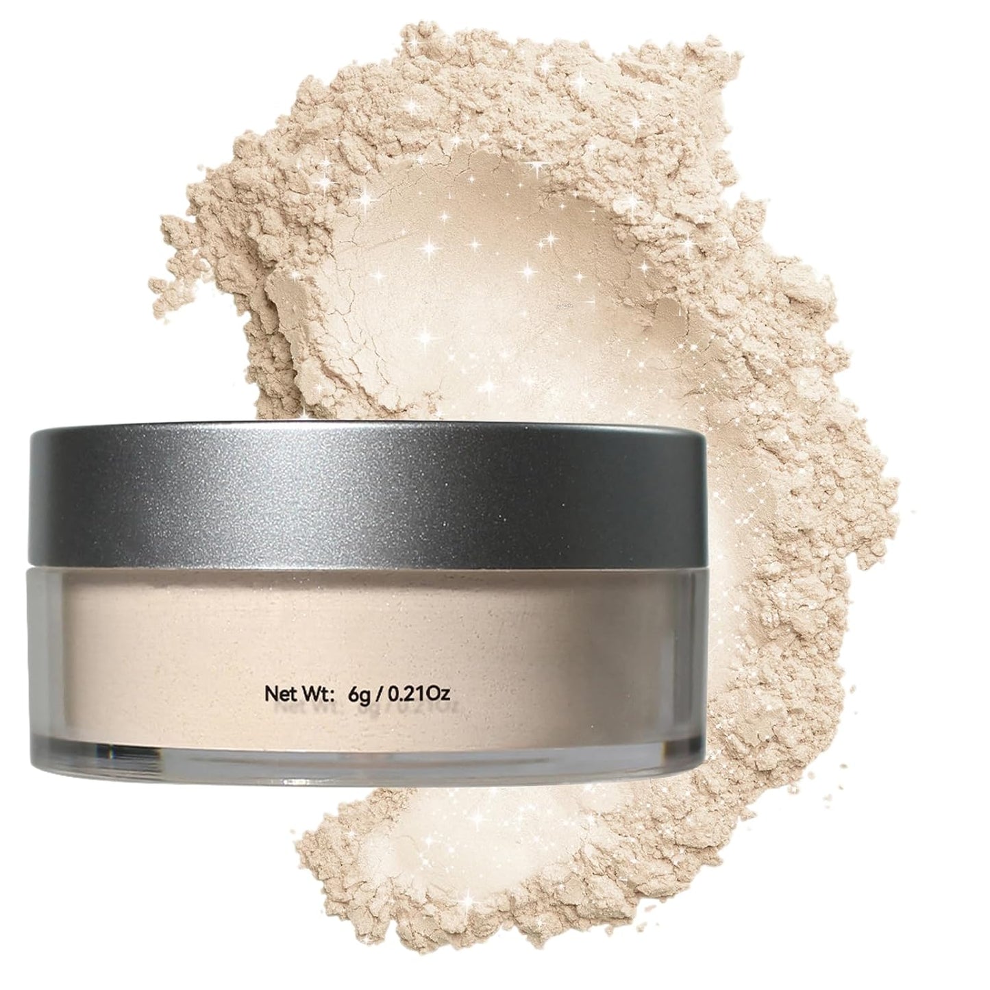 Loose Face Powder Glitter Setting Powder Matte Finishing Powder Shine,Long-lasting,Lightweight,Sets Foundation Makeup