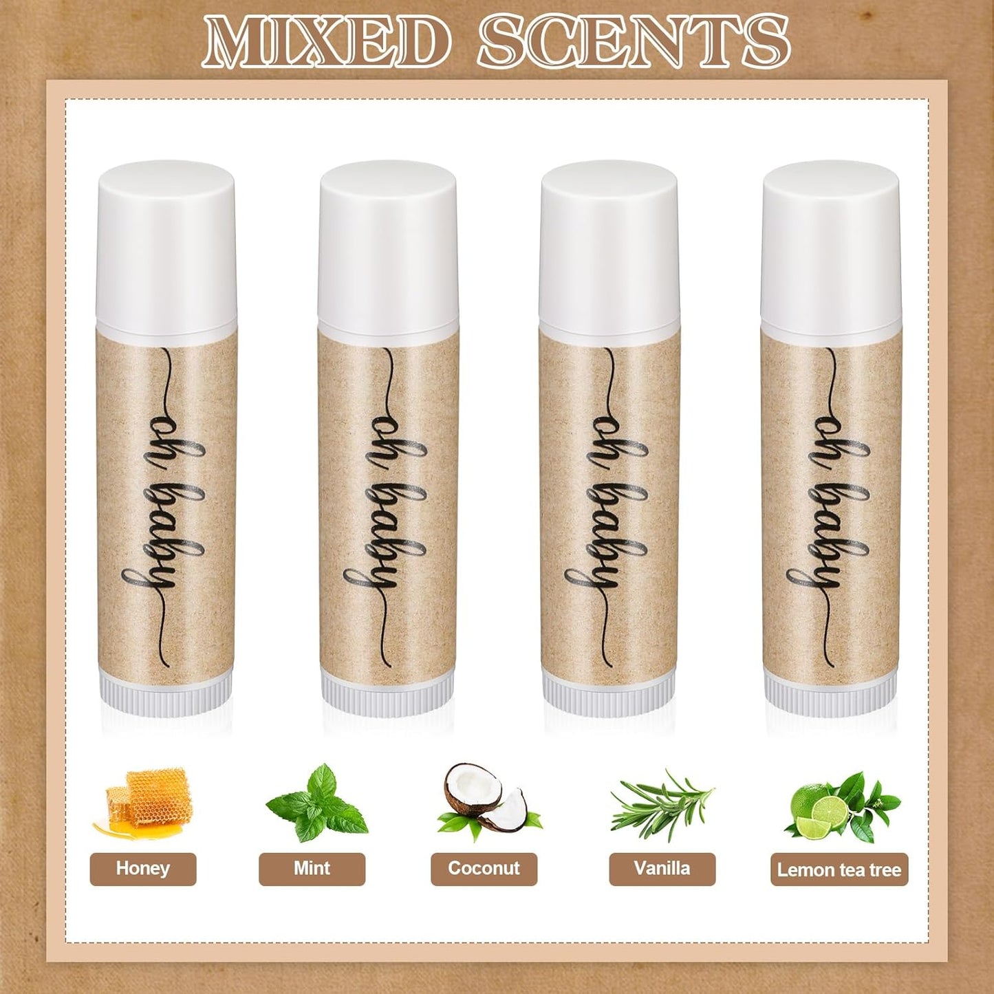 80 Pcs Lip Balm Bulk Baby Shower Favors Lip Balm Favors Baby Shower Guest Gifts for Women Children Men Girl Kids Gender Reveal Birthday Favors Gift Basket