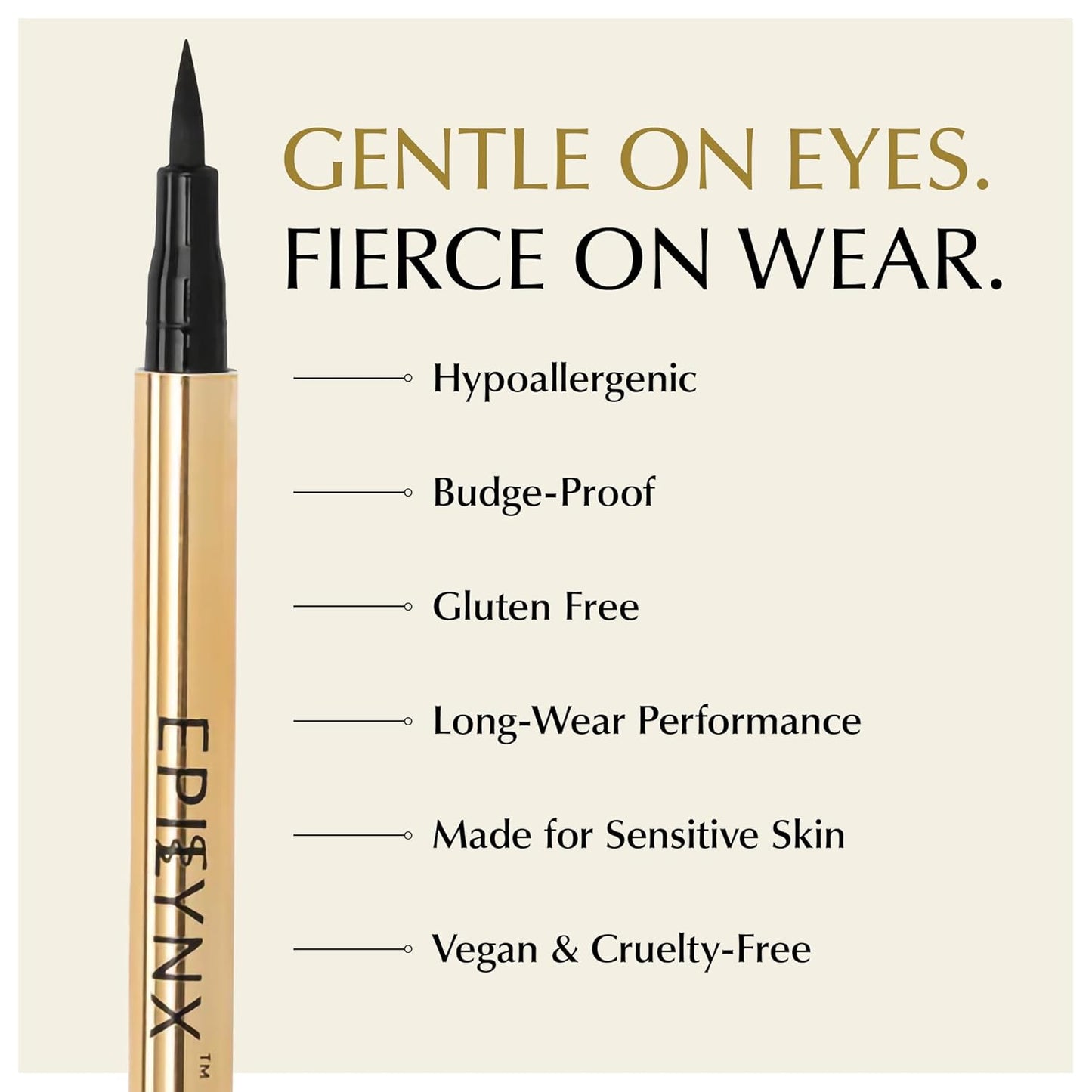 Waterproof Eyeliner - Smudge-Proof Liquid Eyeliner Pen with Precision Tip for Smooth, Long-Lasting Application - Vegan, Hypoallergenic & Gluten-Free Eye Liner - 2mL Brown