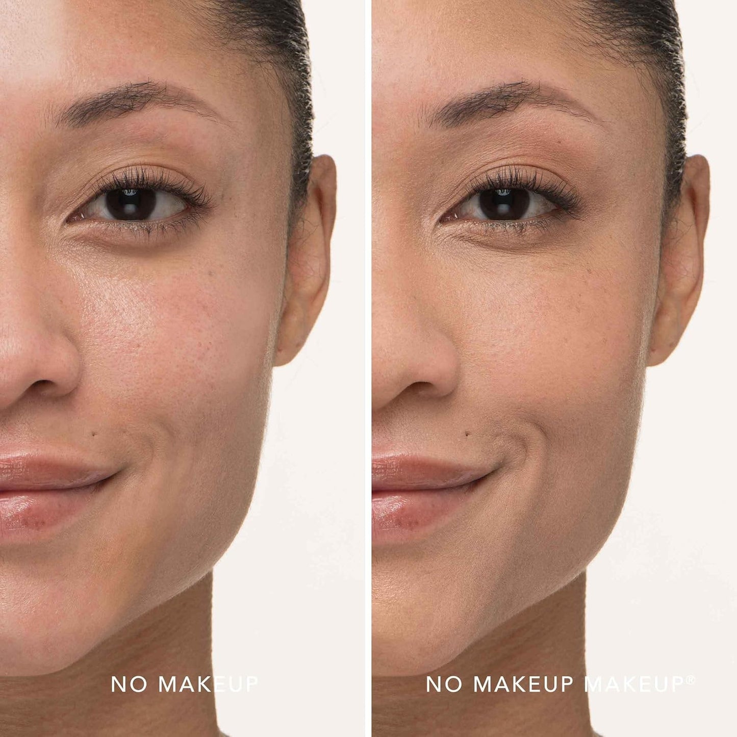 Long-Lasting Lightweight Foundation & Brush Duo | Cruelty-Free, Fragrance-Free, Buildable, Transfer-Proof Makeup (Almond)