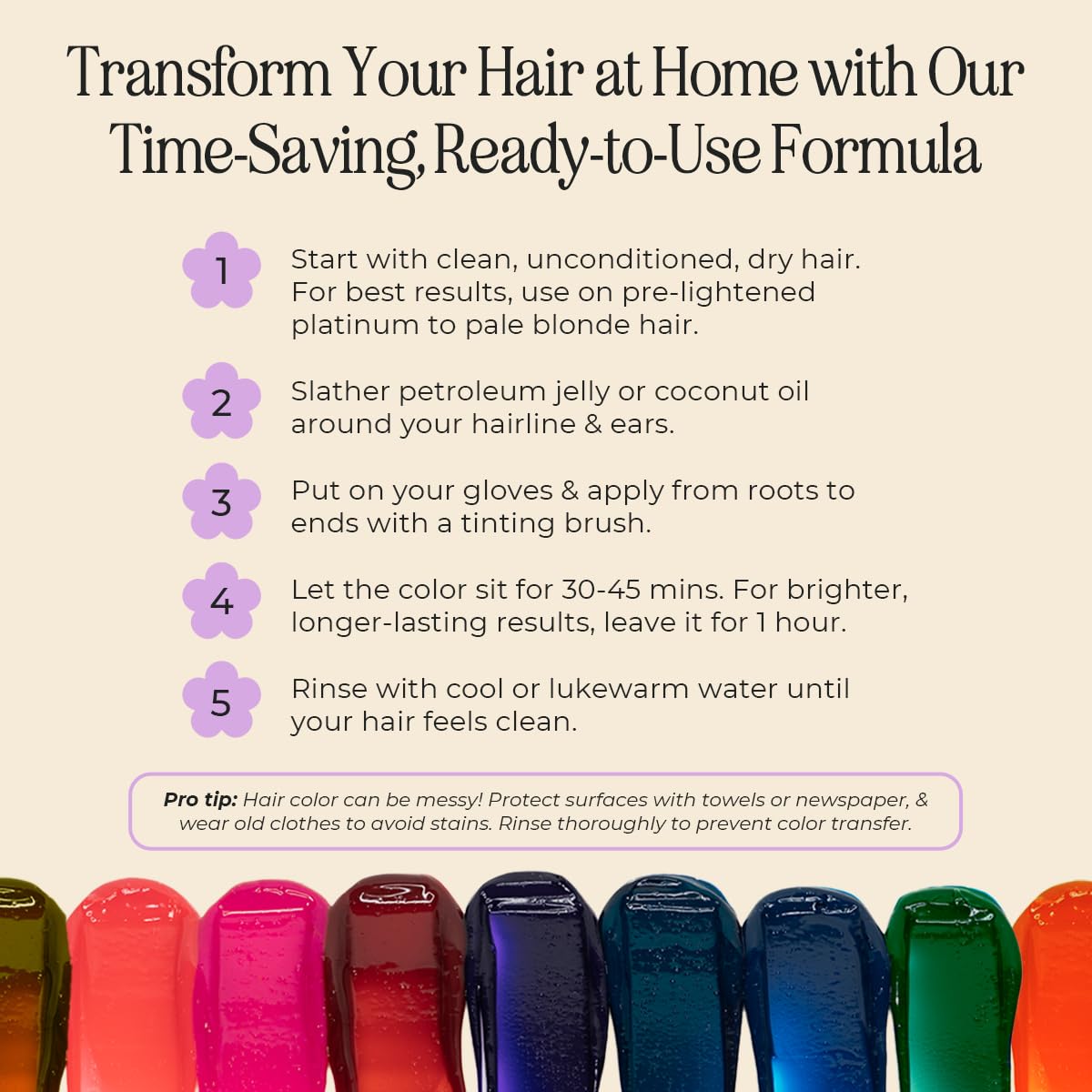 INH Semi Permanent Hair Color | Color Depositing Conditioner | Pink Hair Dye | No Bleach, No Peroxide Temporary Flamingo Topaz Tint for Women, Men | Vegan, Ammonia Free, Sulfate Free, Ready to Use 6oz