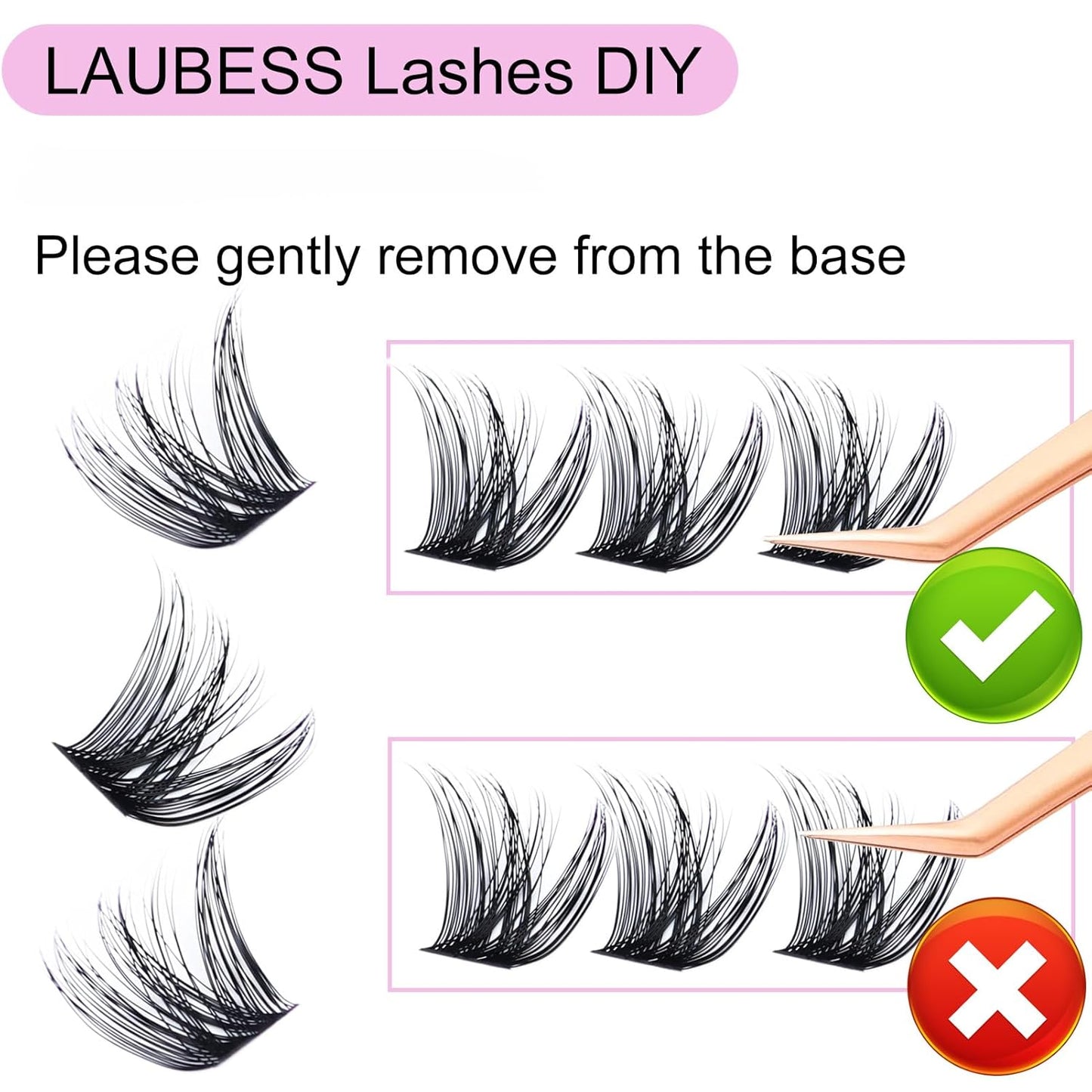 Cluster Lashes Mixed Length Individual Lashes D Curl Lash Clusters Volume Eyelash Clusters DIY Lash Extension Kit Fluffy Cluster Eyelash Extensions (02-0.07D, 9-16mm)