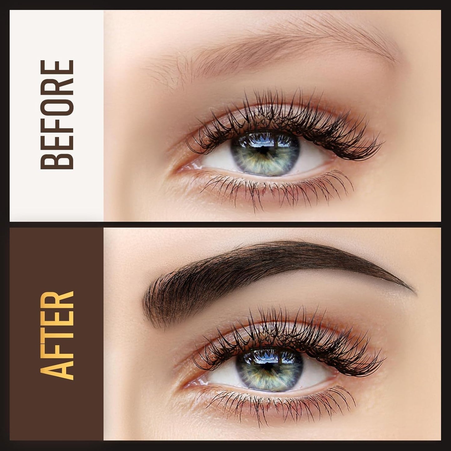 Eyebrow Pen, Soleira Waterproof Eyebrow Pencil with 4 Tip Microblading Eyebrow Pen and Dual-ended Eyebrow Brush, for Natural-Looking Brows, Long-Lasting, Soft Brown