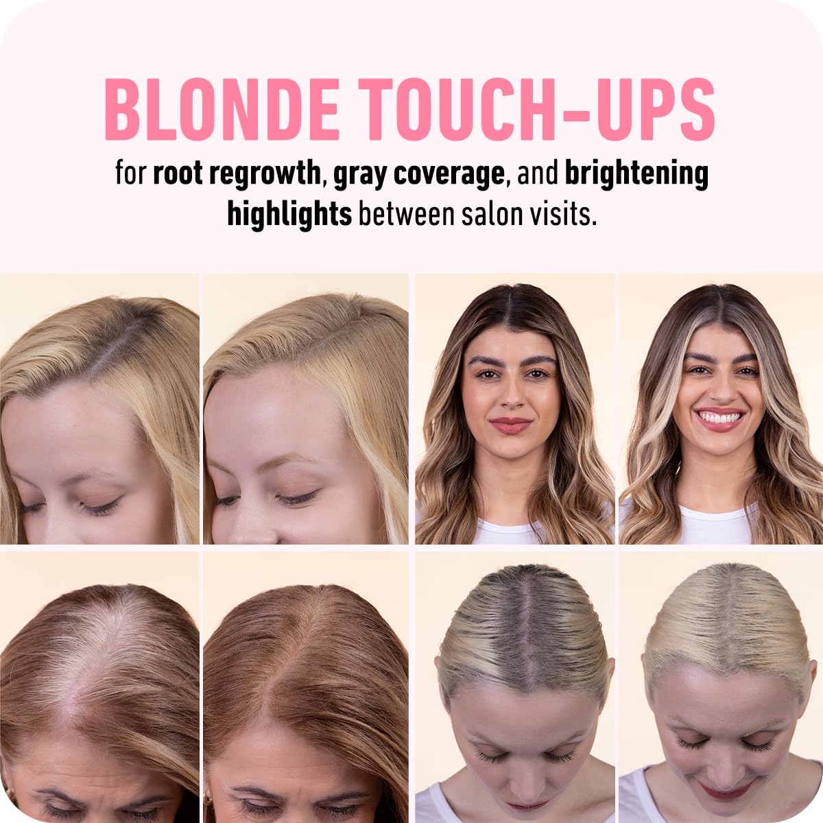 BOLDIFY Hairline Powder (LARGE, 10g) - Root Touch Up Hair Color for Gray Coverage - Bald Spot Concealing Hair Powder for Women & Men - 48-Hour Stain-Proof - Light Blonde