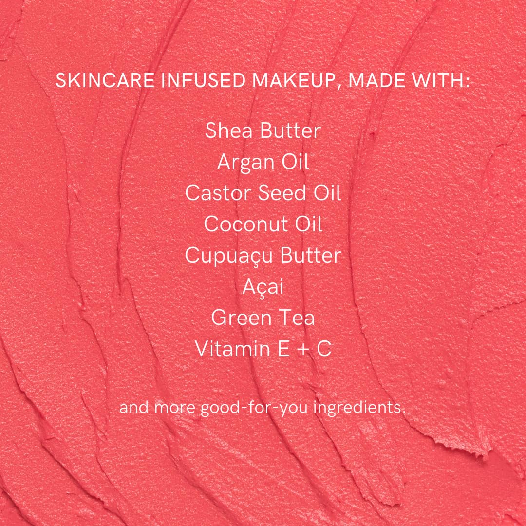 HAN Skincare Cosmetics Vegan, Cruelty-Free, 3-in-1 Multistick for Cheeks, Lips, Eyes, Bordeaux Glow | Large