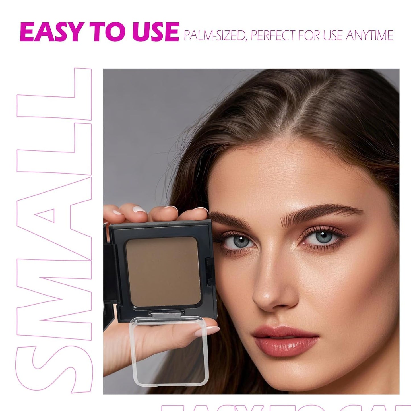 Acomler Root Touch Up Powder, Hairline Powder for Thinning Hair, Root Touch Up Hair Color, Gray Hair Coverage for Women Men Cover Up, Hair Loss Concealer Includes Makeup Brush (Light Brown, 0.42oz)