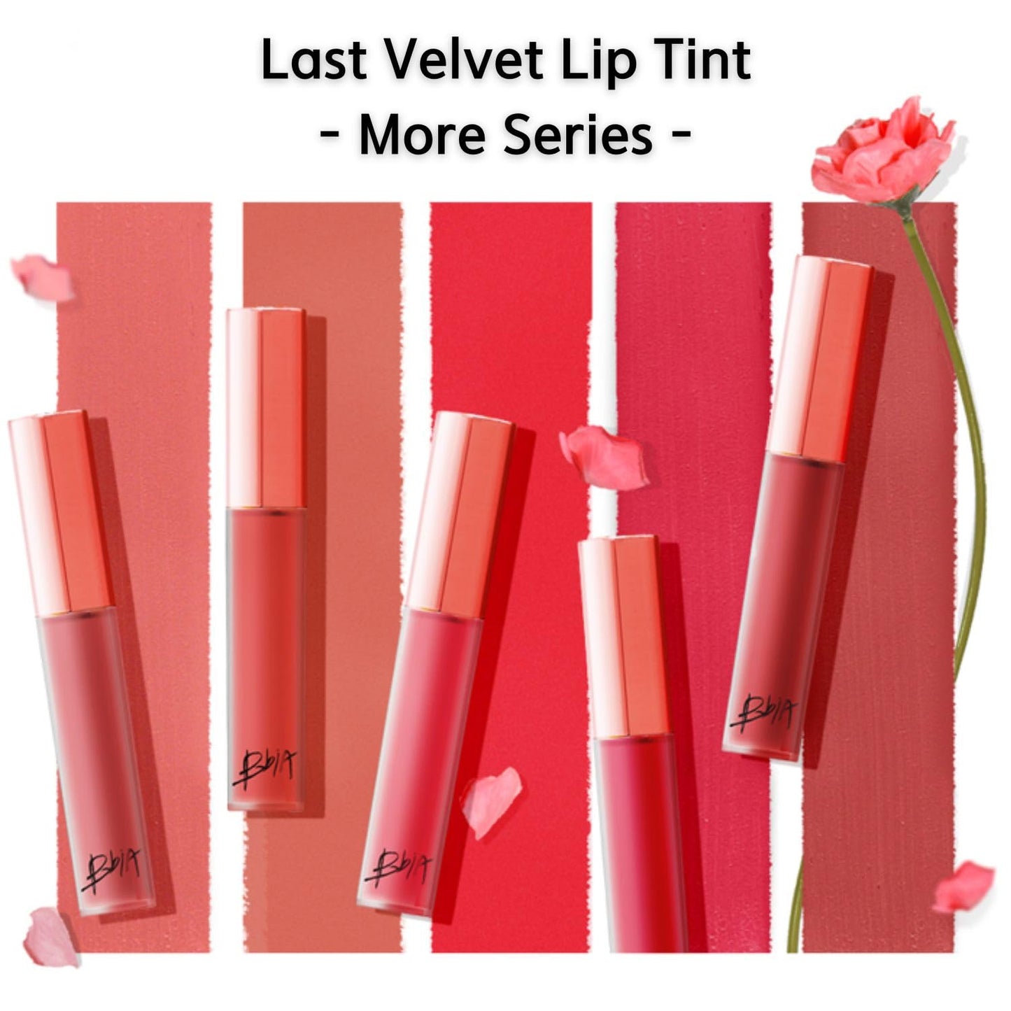 BBIA Last Velvet Lip Tint - Soft & Creamy Matte Finish Lip Stain, Blur Effect with Velvety Texture, Long-Lasting, High Pigment, Lightweight, Non-Drying, Korean Lip Makeup (20 MORE MATURE)