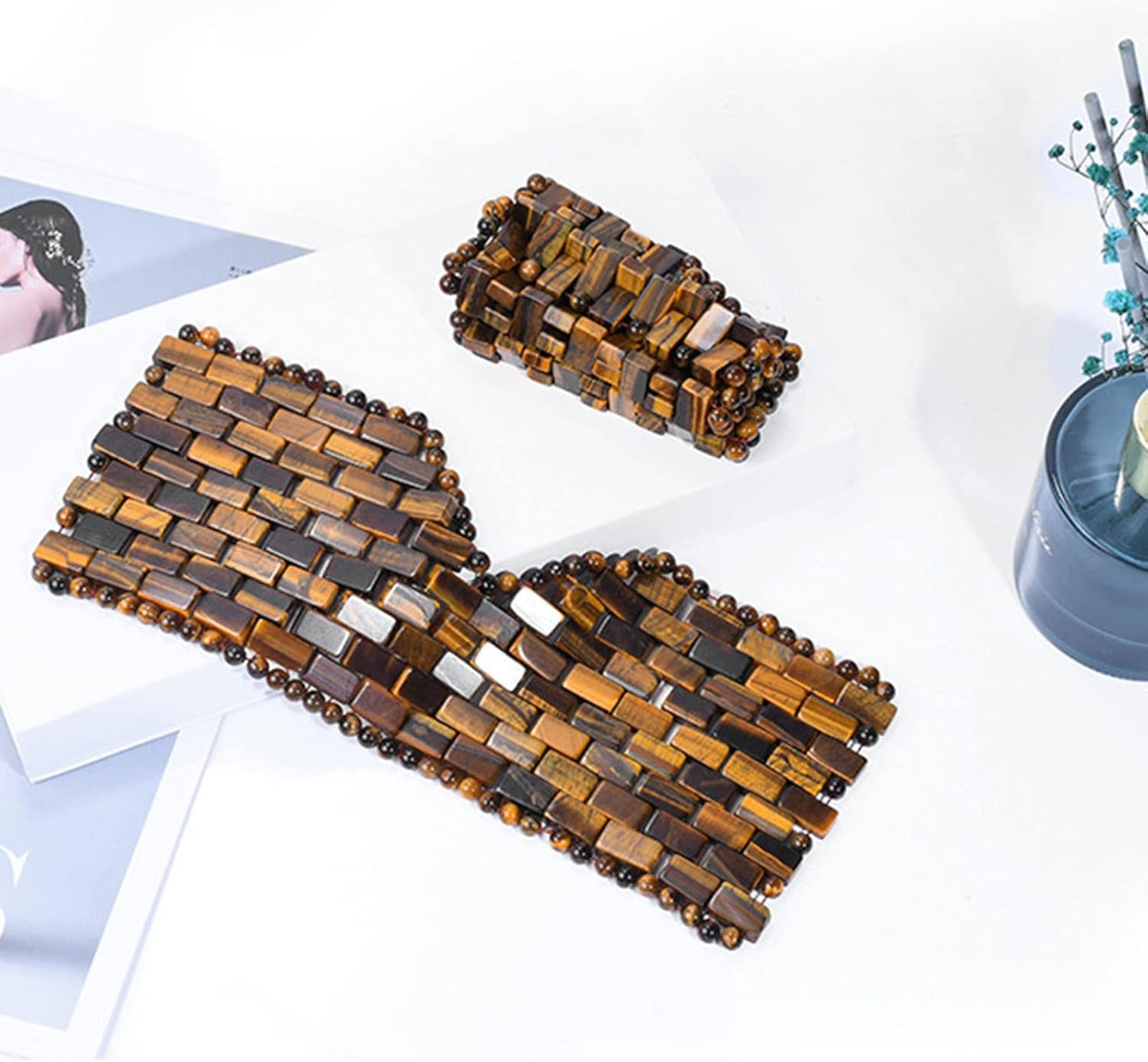 Jade Eye Mask Tiger Eye Cooling Jade Sleep Eye Mask 100% All Natural Soothe Stone Eye Mask