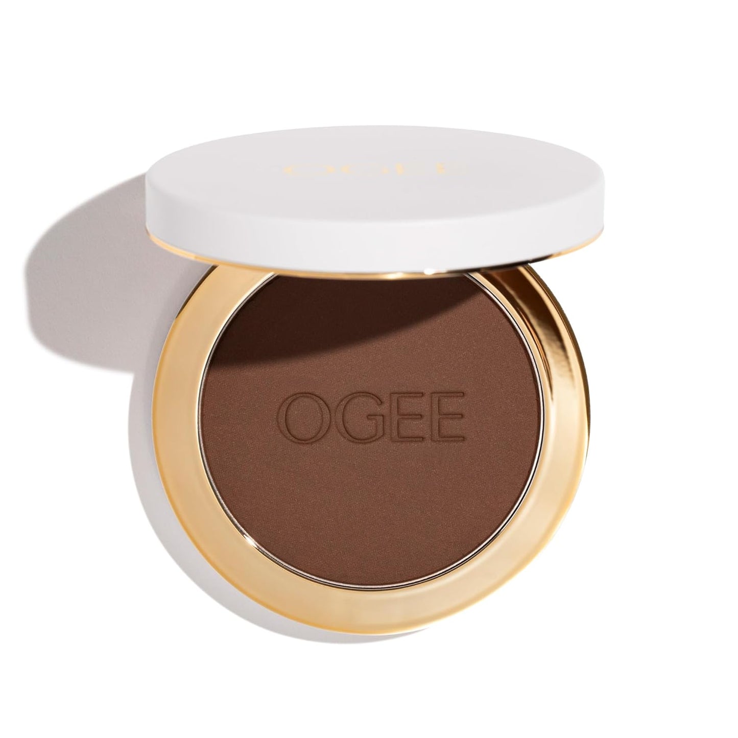 Ogee Sculpted Skin-Perfecting Powder (Basalt - FULL SET (Case & Refill)) Makeup Setting Powder - 70% Organic Ingredients