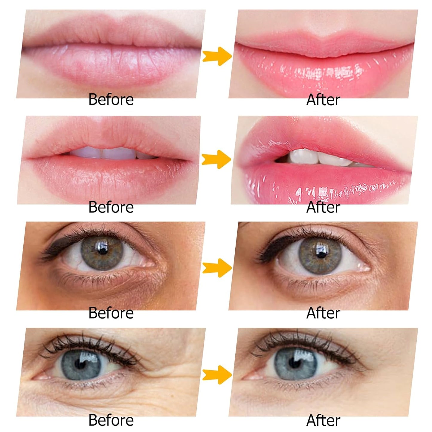 30 Pairs Lip Masks & Eye Masks,Gold Under Eye Patches for Puffy Eyes,Peach Red Lip Masks Skincare,Effectively Moisturizing the Lip & Eye Skin,Anti-Aging,Reducing Fine Lines,Nourishing for Face Care