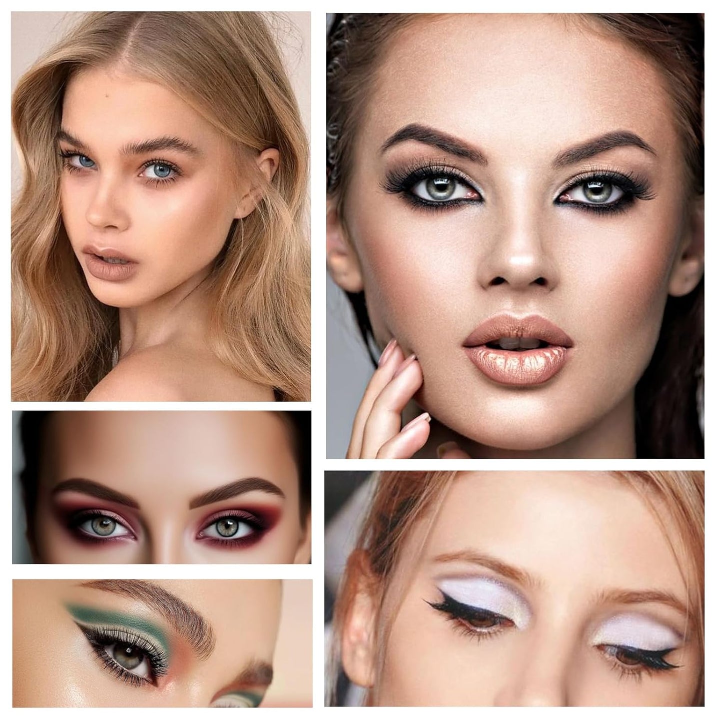 Single Blue Eyeshadow, Pressed Powder Matte Eye-Shadow Palette Make-up, Blendable Long Lasting High Pigment Blue Eye Makeup Halloween Eye Paint & Face Body Paint