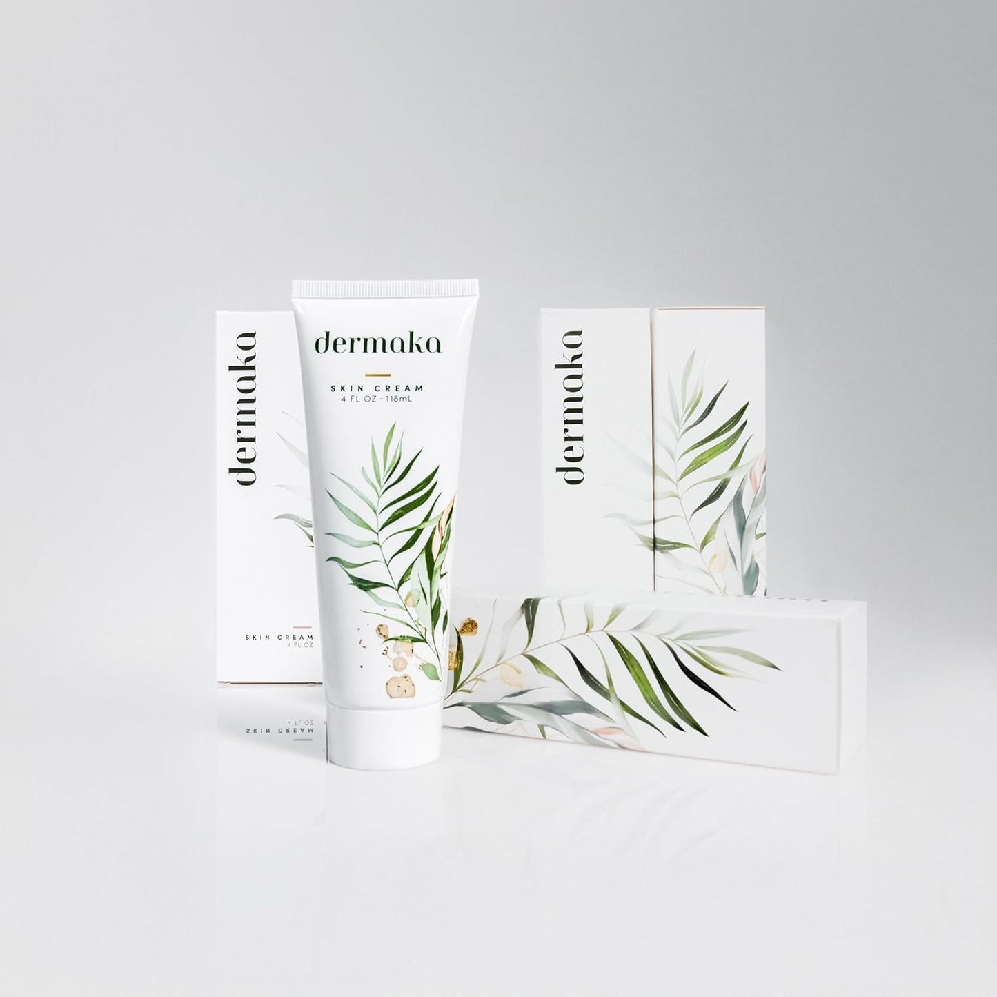 Dermaka All-Natural Skin Soothing Cream 4 Ounce – Moisturizing Lotion with Arnica, Green Tea, Chamomile & Vitamin E – Hydrating, Fast-Absorbing & Non-Greasy Formula for Healthy-Looking Skin