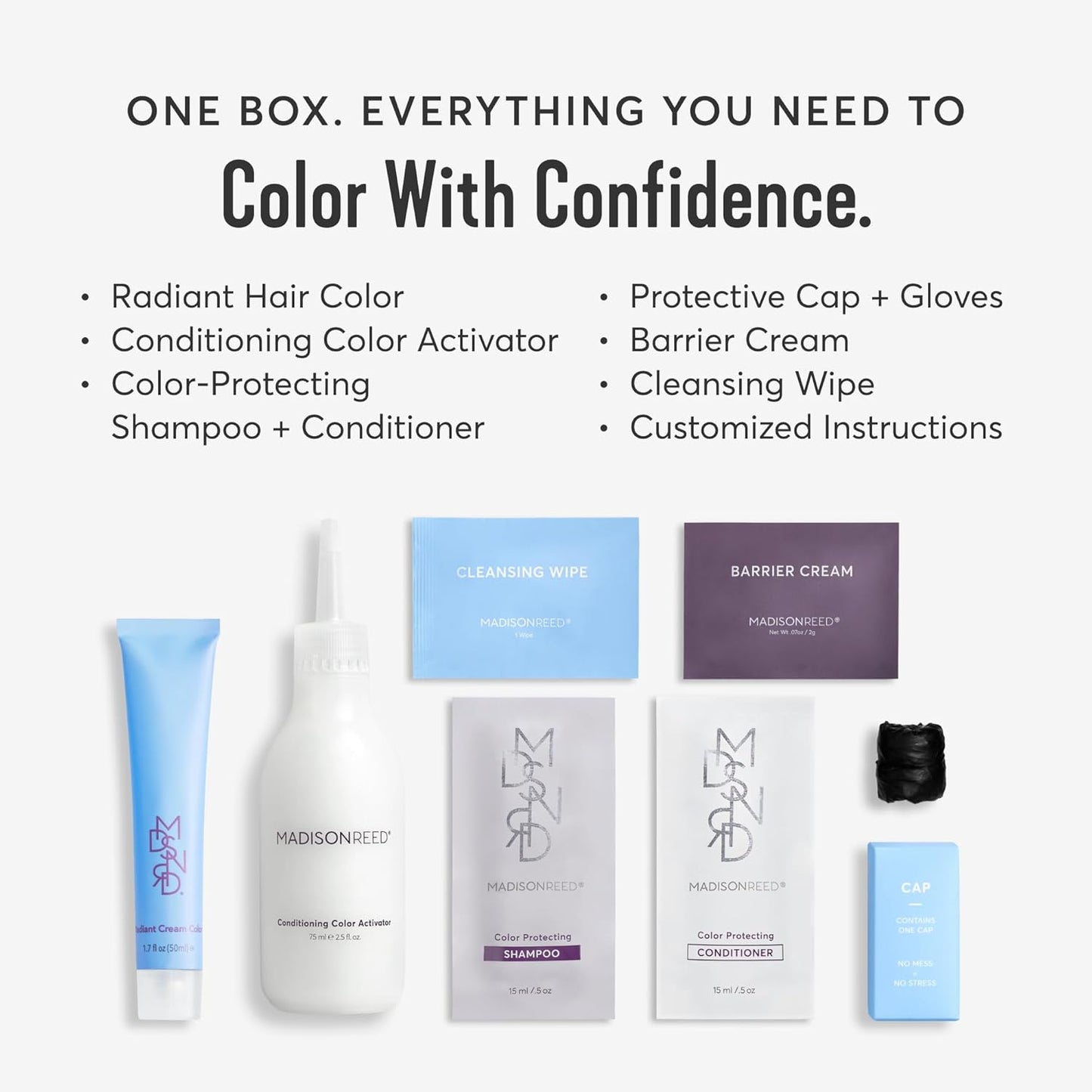 Madison Reed Radiant Hair Color Kit | 3NNA Cool Black-Brown with Ash Undertones (Positano Black) for 100% Gray Hair Coverage | Dimensional Permanent Hair Dye | PPD-Free & Ammonia-Free | 2 Pack