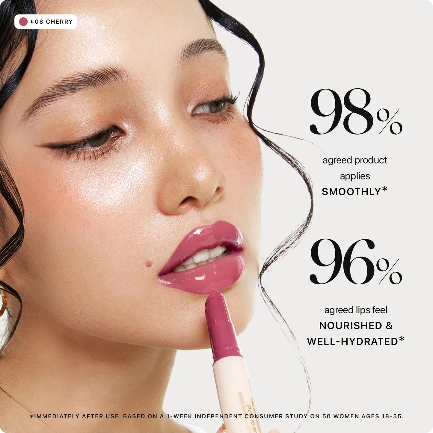 Nature Republic HONEY MELTING LIP (08 DARK CHERRY CHOUX) SOFT LIP STICK, Hydrating Gloss, Moisturizing balms, Sheer tint, Shine & Nude, Glowy Finish, korean make up