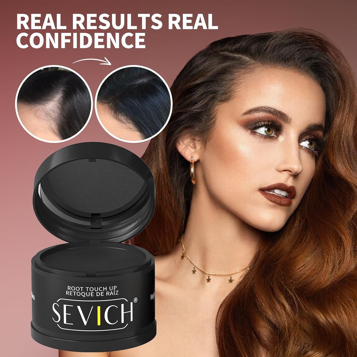 Sevich Hairline Powder, Instantly Conceals Hair Loss, Hair Shadow Toppers for Women & Men, Root Touch up for Thinning Gray Hair, Windproof & Sweatproof, Light Blonde