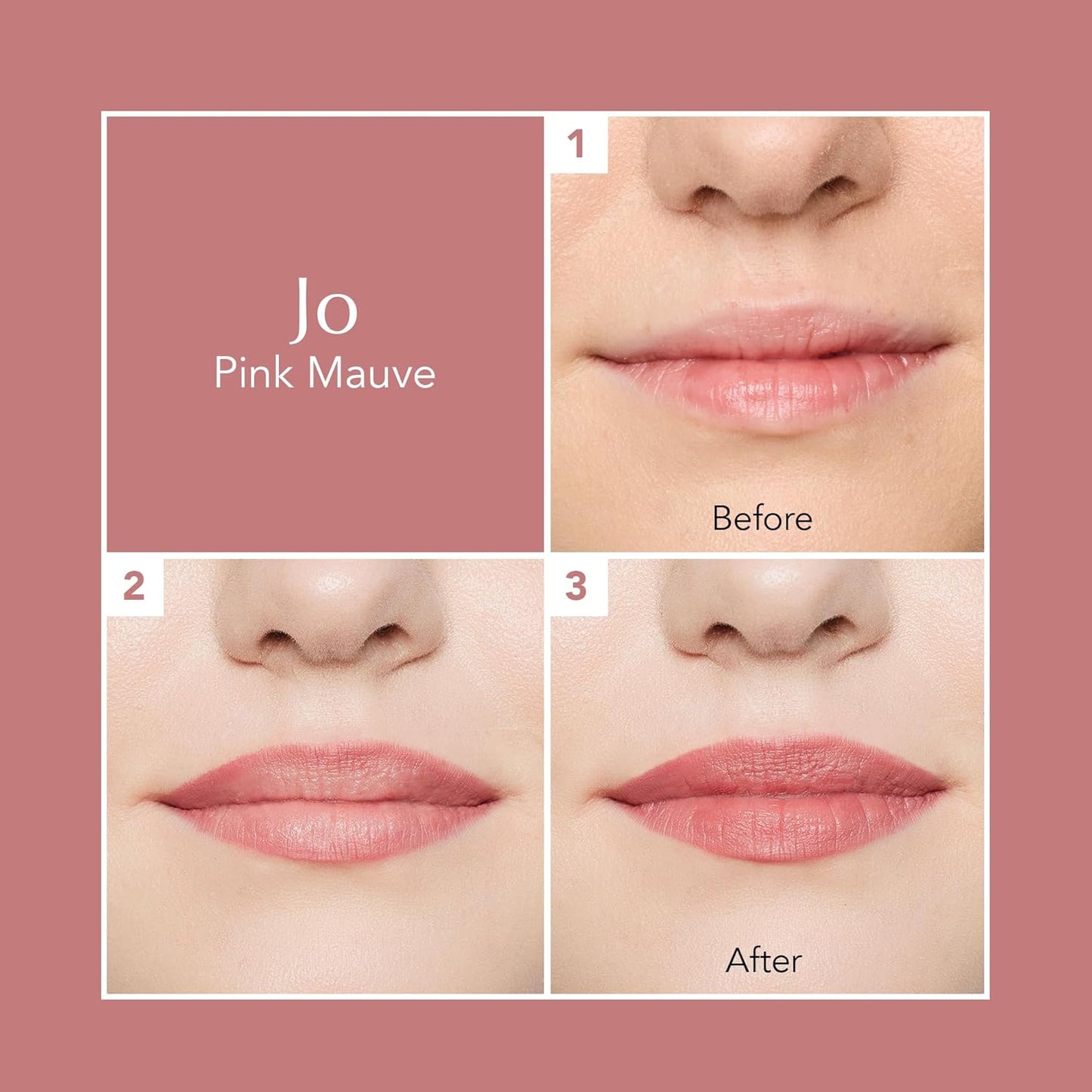 Thrive Causemetics Lip Filler Long-Wearing + Plumping Lip Liner, Shea Butter Hydrating Lip Plumper Retractable Lip Liner Pencil, Built In Sharpener, Vegan & Cruelty Free, Jo (Pink Mauve)