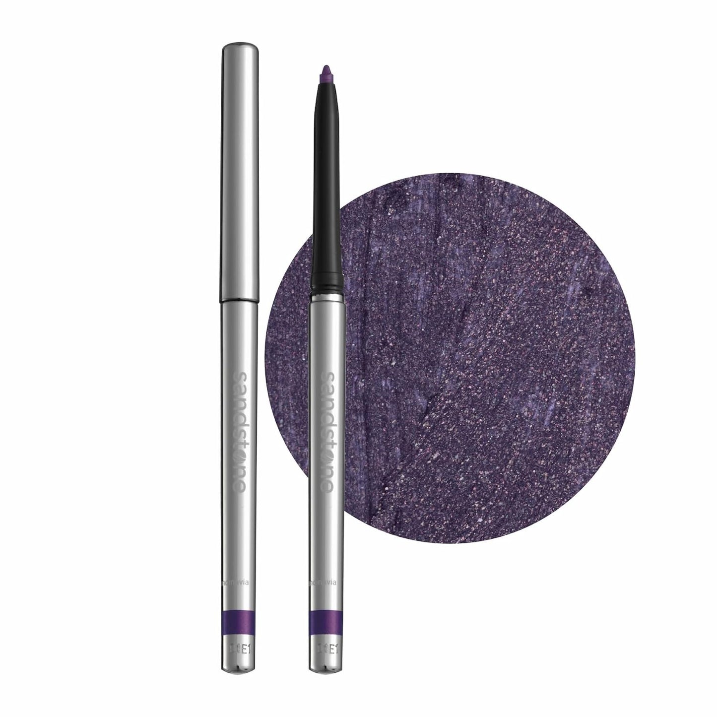 Hypoallergenic Waterproof Eyeliner - Fragrance Free Metallic Eye liner - Vegan and Cruelty Free Eye Pencil - Eyeliner Pencil for Sensitive Eyes (Purple Space)