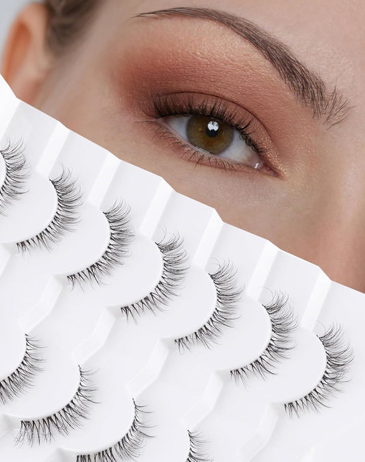 Natural Lashes Mink Natural Eyelashes False Eyelashes Natural Look False Lashes Wispy Eye Lashes Cat Eyelashes Fake Lashes KD292
