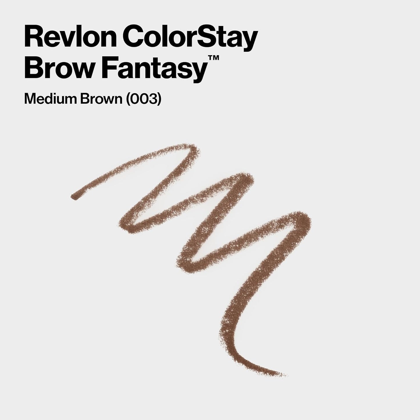 Revlon ColorStay Brow Fantasy, All In One Eyebrow Powder Pencil with Shaping Clear Gel, Gel Infused with Panthenol, Smudge-proof, 16HR Visibly Full Brows, 003 Medium Brown