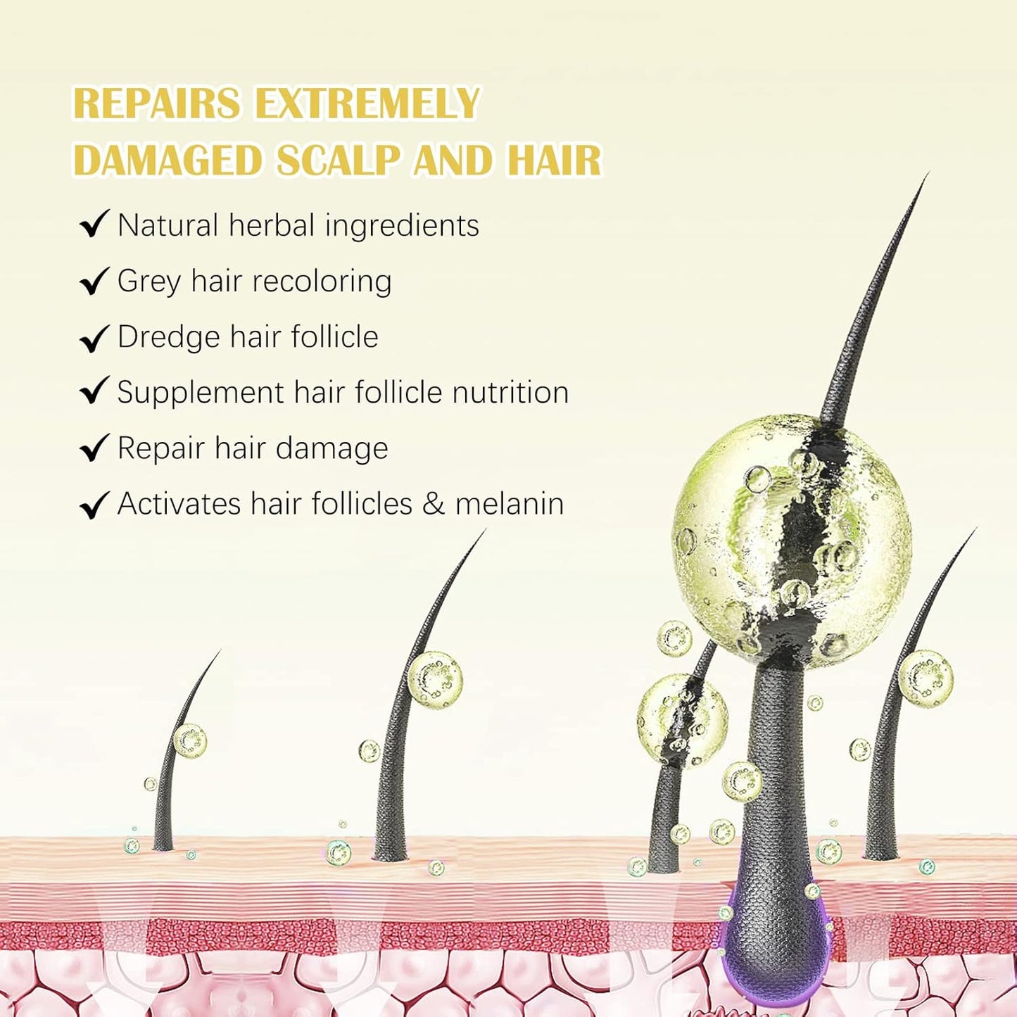 2Pack 5% Minoxidil for Men & Women, Minoxidil for Women Hair Growth, Minoxidil for Men Beard, Natural Hair Regrowth Treatment for Hair Loss Hair Thinning, Thicker Fuller Healthier Hair