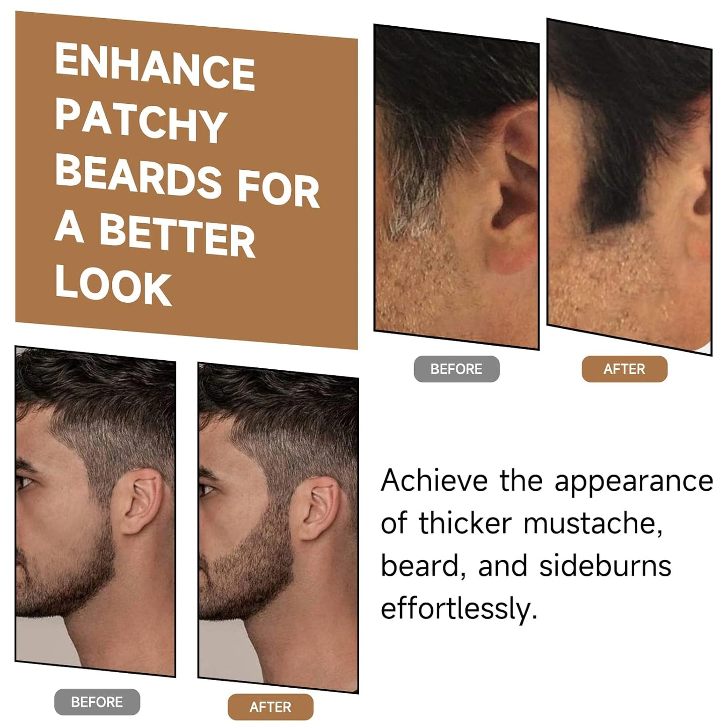 2 Pack Root Touch Up Shadow Powder, Gray Hair Cover Up, Women Color Root Coverage Powder for Thinning Grey Hairline, Men Instantly Concealer Hair Loss Beard Line Eyebrow, Auburn