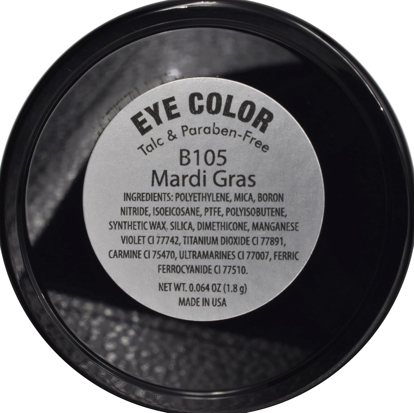 Mardi Gras Shimmering Purple Pink Violet Pressed Powder Single Vegan Eyeshadow; Talc, Paraben & Cruelty Free