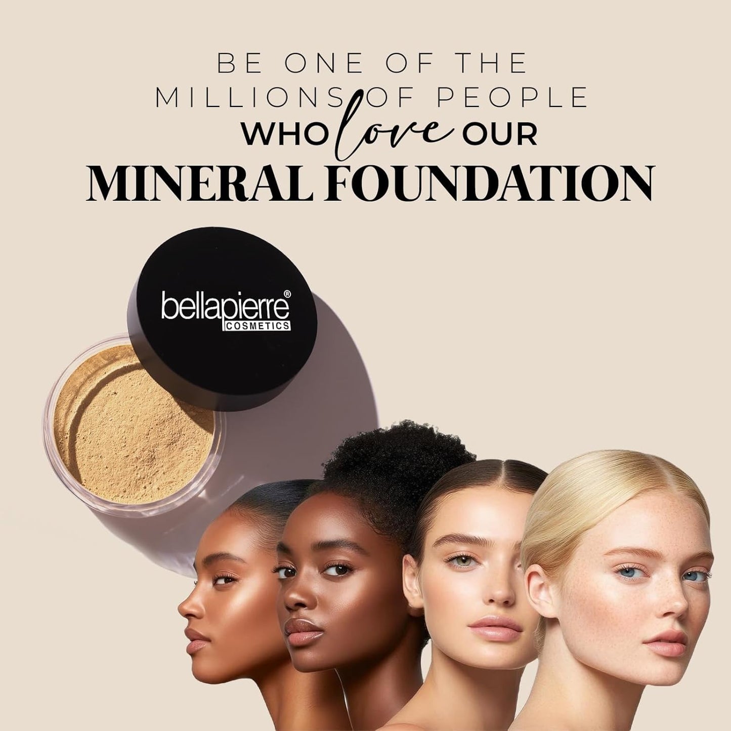 Bellapierre Mineral Foundation SPF 15 – Loose Powder Foundation, Full Coverage Mineral Makeup with Matte Finish – Vegan, Cruelty Free, Hypoallergenic, Oil & Talc Free – 0.32 oz - Porcelain