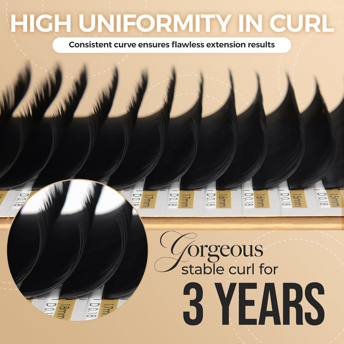 LASHVIEW Eyelash Extensions,Individual Lashes, Premium Single &Classic Lashes,0.10 Thickness C Curl 8-15mm Mixed Tray,Natural Semi Permanent Eyelashes,Soft Application-Friendly, Lashes