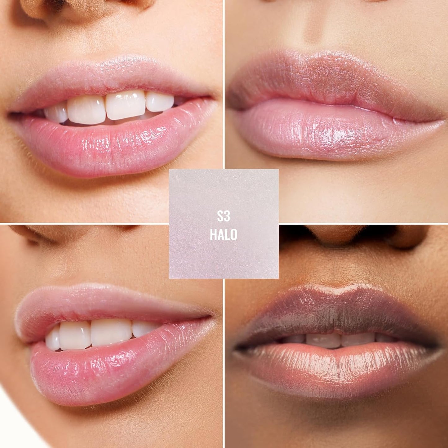 Oulac Moisturizing Shine Lipstick - Giltter Tinted Lip Balm Hydrating, Lip Plumper, Glossy Finish, Sheer Coverage with Pearlescent, Smooth for All Skin, Cracked and Chapped Lips, 2.2g/0.07oz (S03)