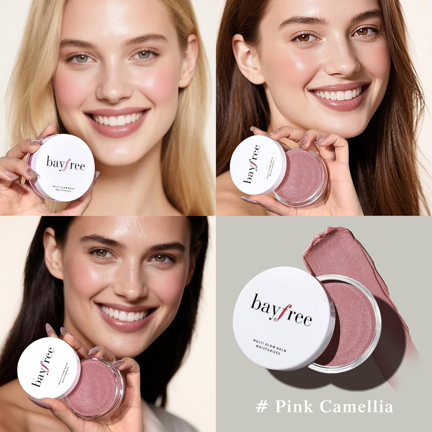 Multi Glow Balm, Cream Blush for Cheeks, Blush Balm Face Makeup, Radiant Finish, Hydrating, Creamy, Lightweight & Blendable Color, Face Makeup, 0.63 Oz