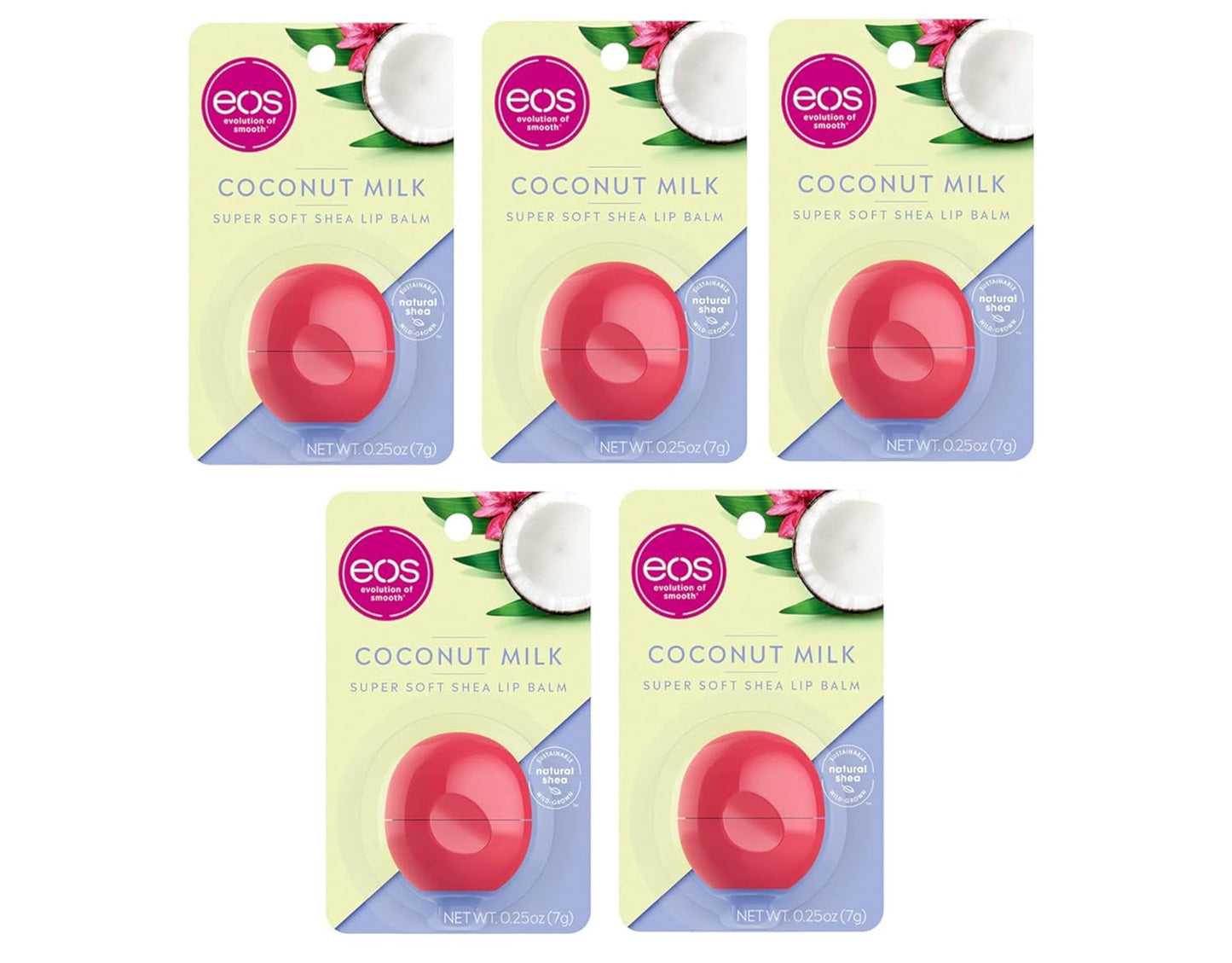eos Coconut Milk Lip Balm 0.25 Oz. (Pack of 10)