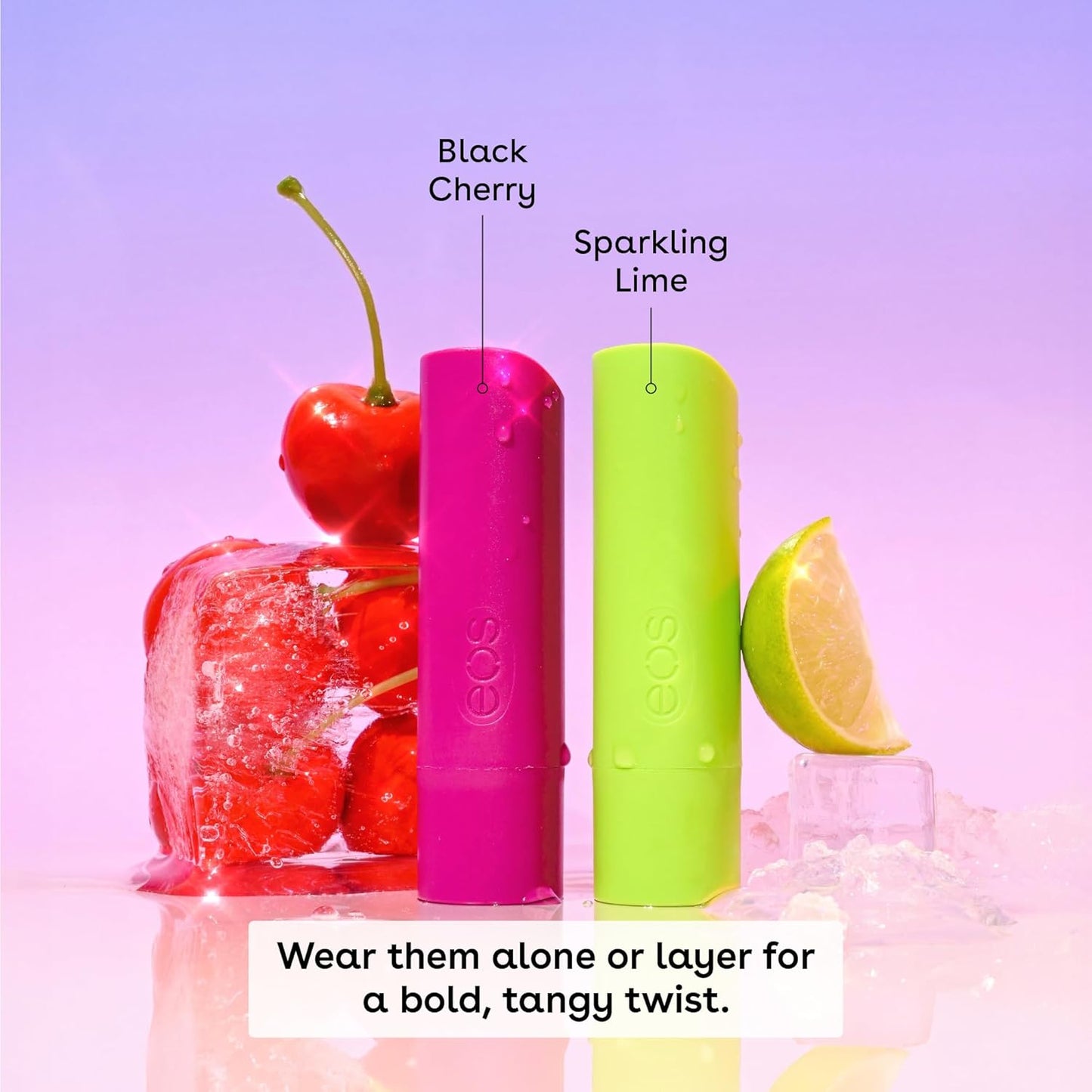 eos Flavor Lab Secret Menu Lip Balm - Cherry Limeade, Limited-Edition, Moisturizing, Hydrating for Dry Lips, Variety Pack, 0.14 oz, 2-Pack