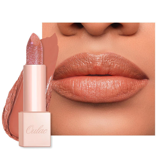 Oulac Infinity Moisture Shine Lipstick - High Shine Shimmery Finish, Super Creamy Texture, Medium to High Coverage - Gluten Free, PG11 La Vita