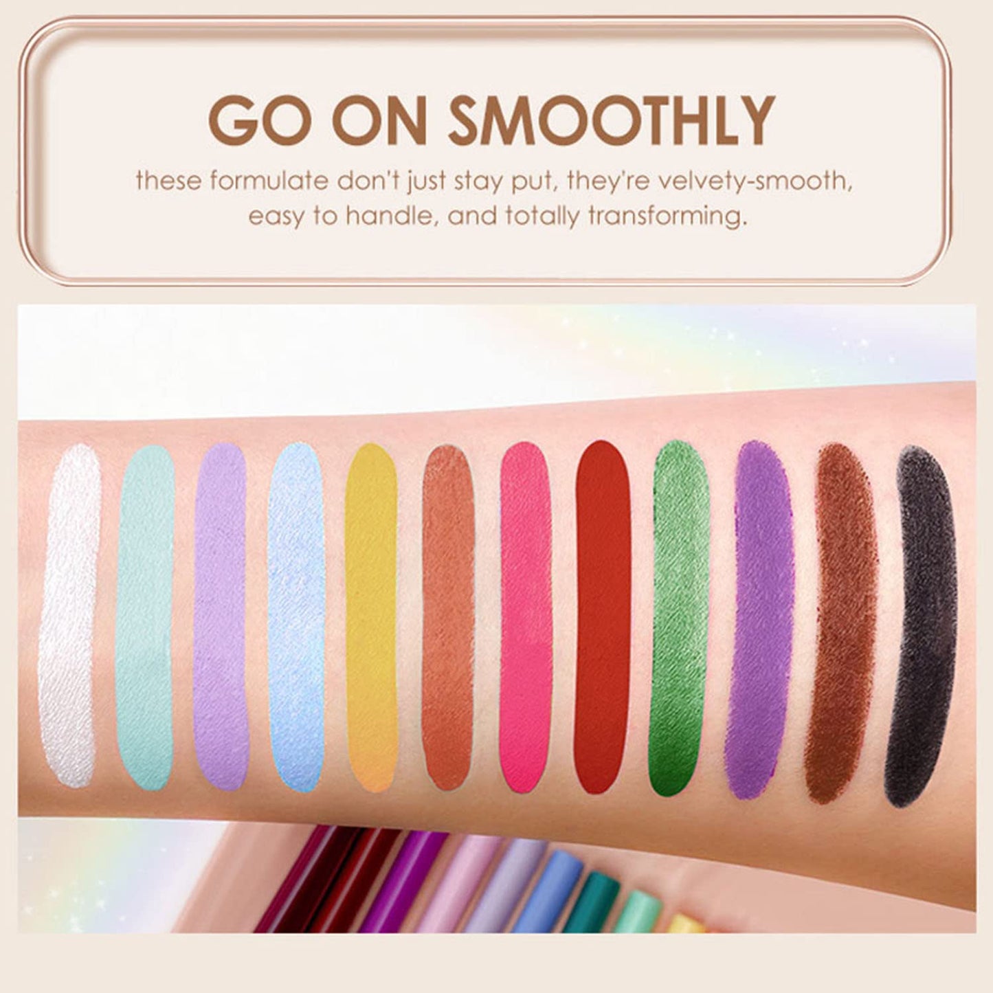 12 Colors Eyeliner Set - Matte Colored Gel Eyeliner Pencils, Waterproof, Smudge-Proof, Long-Lasting Gel Pencils - Natural Eye Liner for Older Women, lapiz de ojos delineador de ojos contra el agua