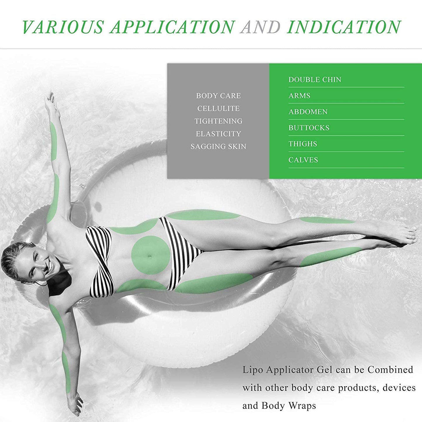 Ultimate Defining Body Gel Applicator Lipo Gel Cream it Works For Firming Toning Contouring - 150 Ml